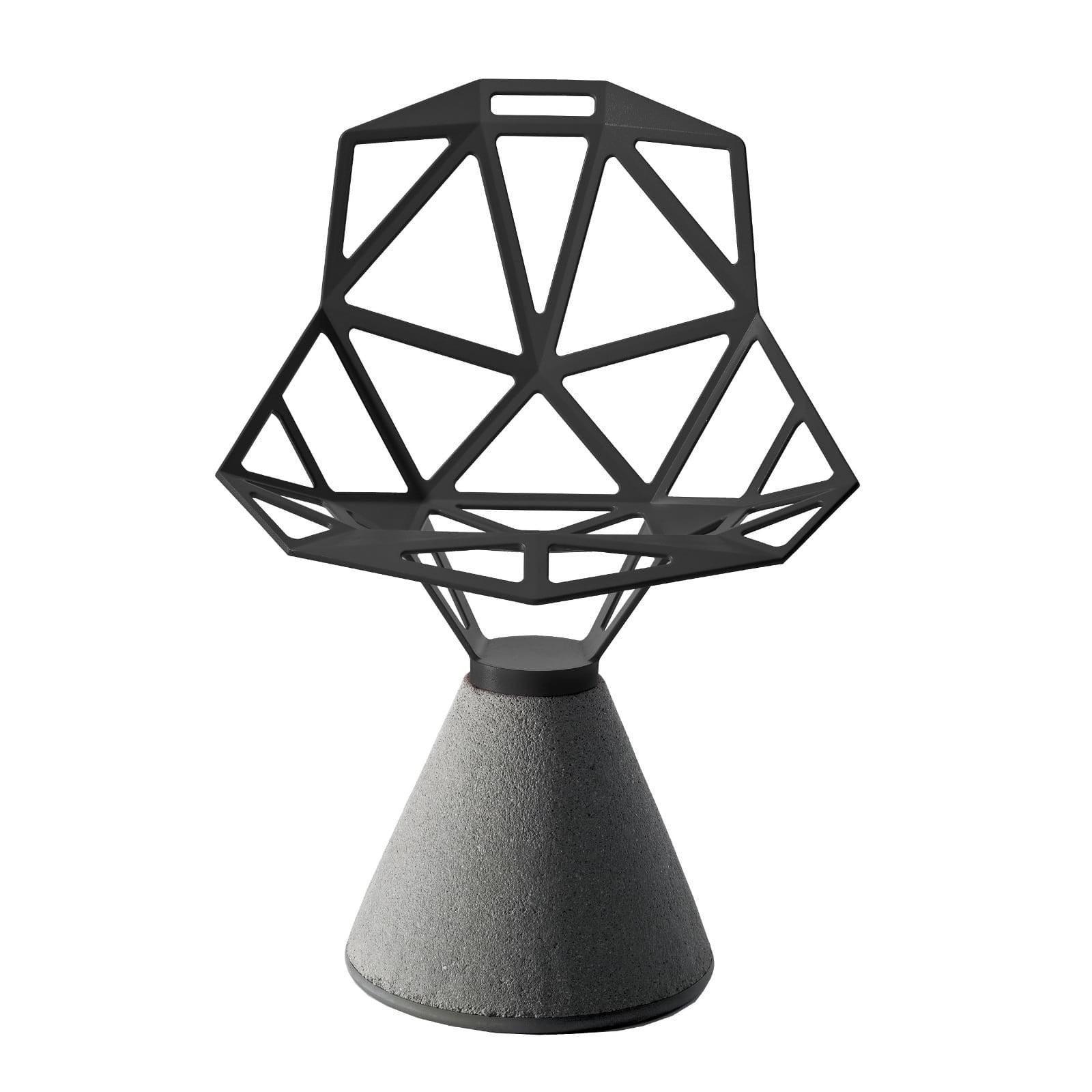 Krzesło z betonową podstawą CHAIR_ONE czarny Magis Eye on Design