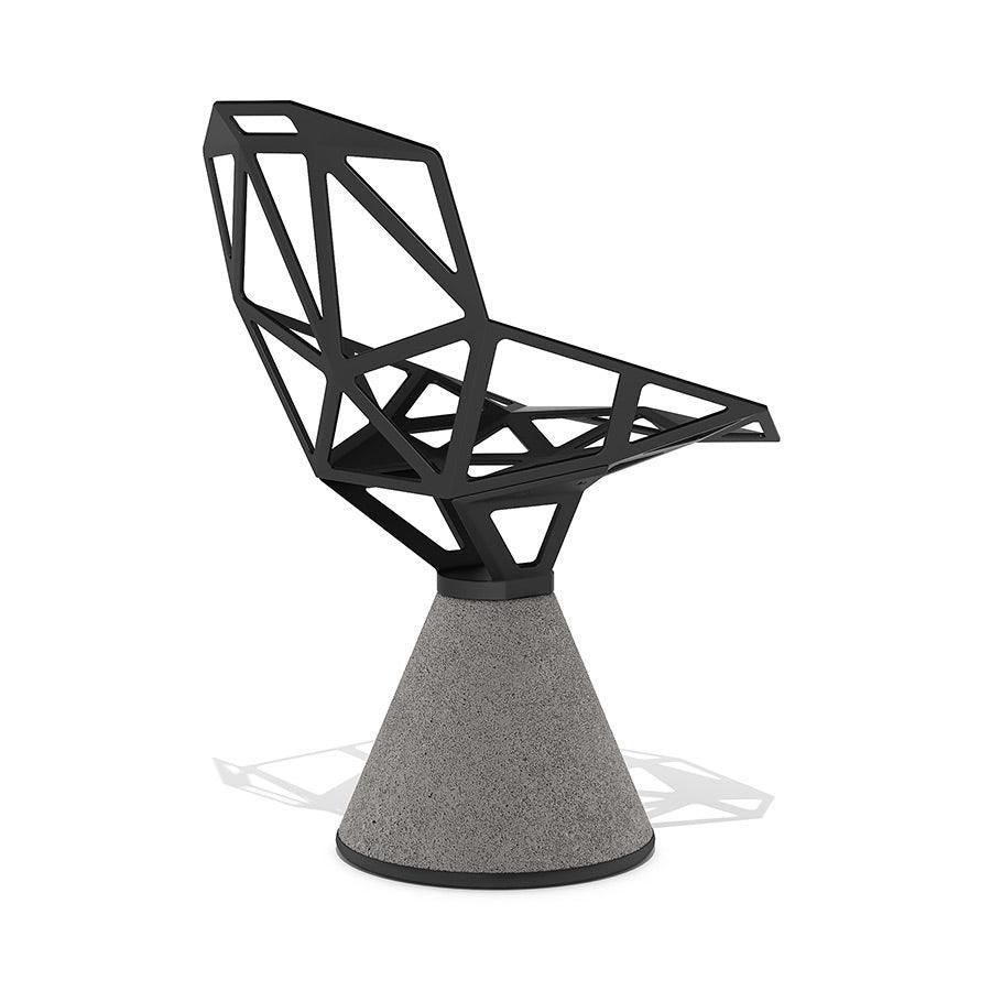 Krzesło z betonową podstawą CHAIR_ONE czarny Magis Eye on Design