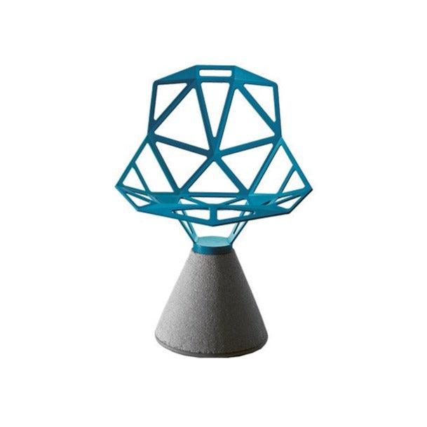 Krzesło z betonową podstawą CHAIR_ONE niebieski Magis Eye on Design