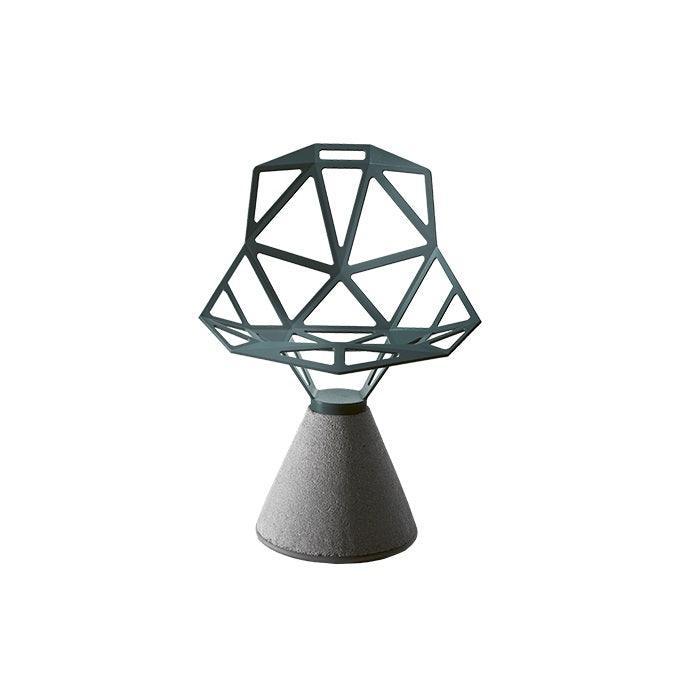 Krzesło z betonową podstawą CHAIR_ONE szarozielony Magis Eye on Design