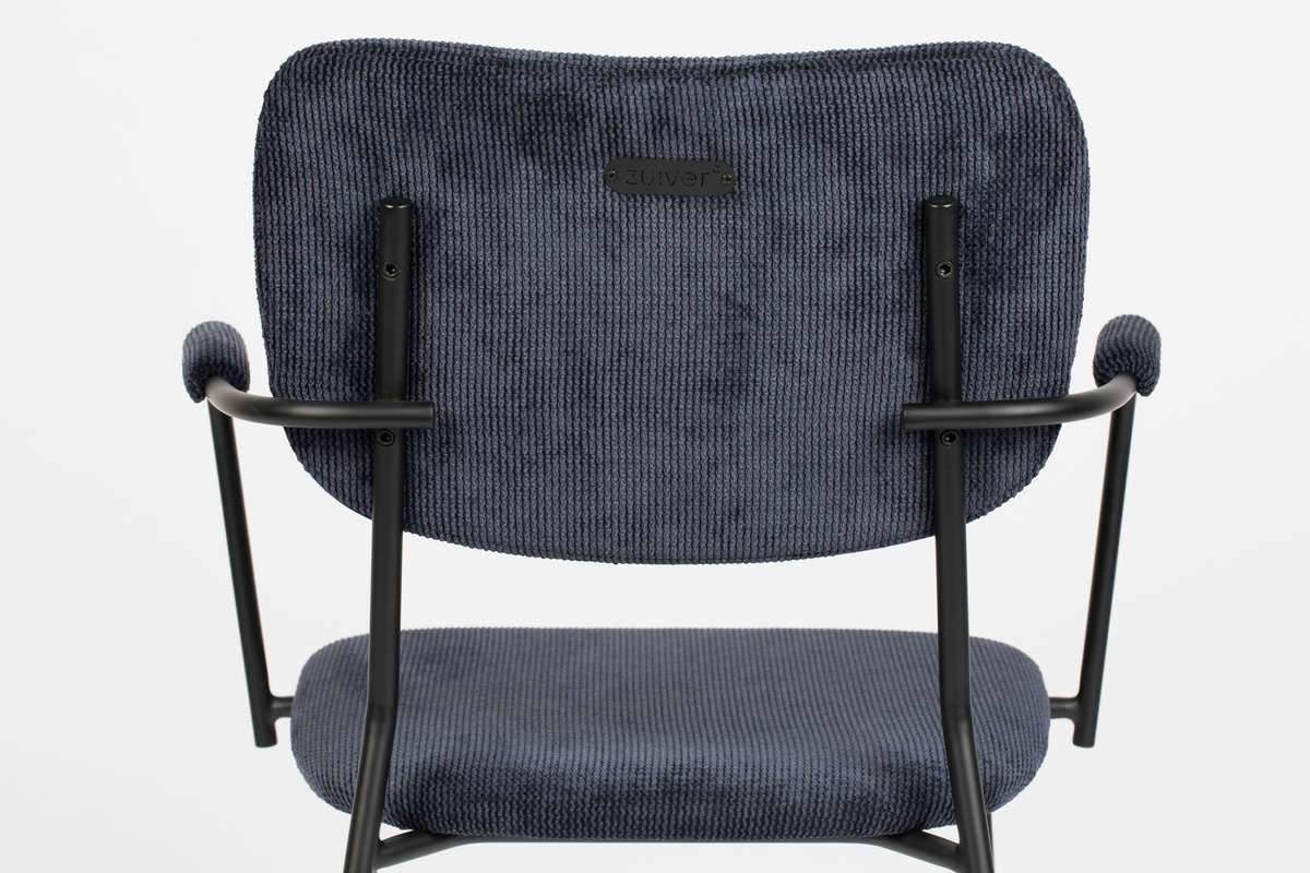 Krzesło z podłokietnikami BENSON granatowy Zuiver Eye on Design