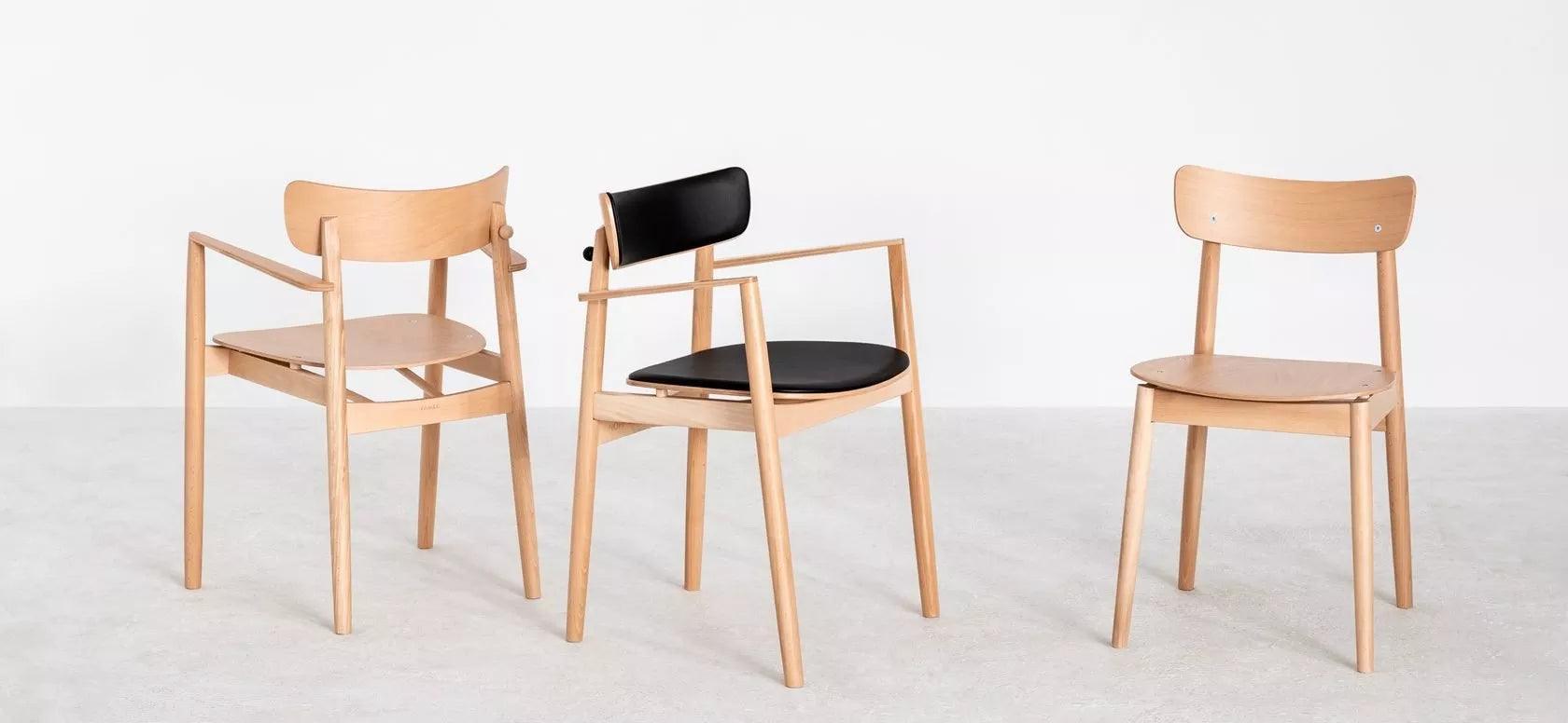 Krzesło z podłokietnikami NOPP B-1803/1 lite drewno bukowe Fameg Eye on Design