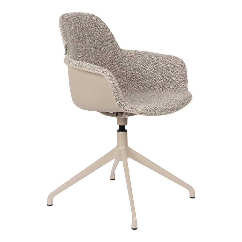 Krzesło z podłokietnikami obrotowe ALBERT KUIP taupe Zuiver Eye on Design