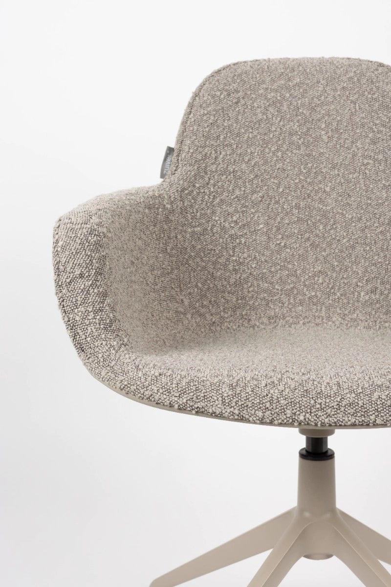 Krzesło z podłokietnikami obrotowe ALBERT KUIP taupe Zuiver Eye on Design