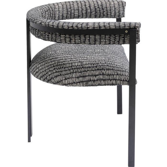 Chair with armrests Paris Czarny