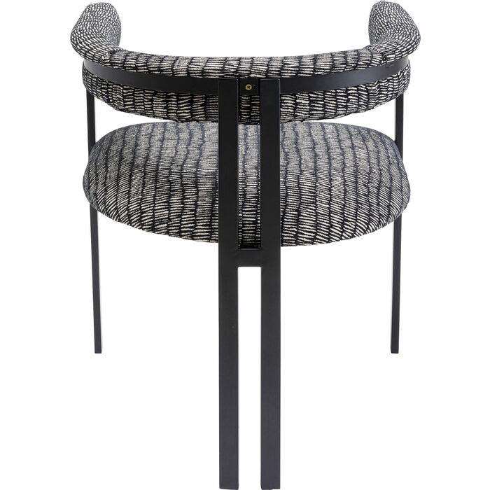 Chair with armrests Paris Czarny