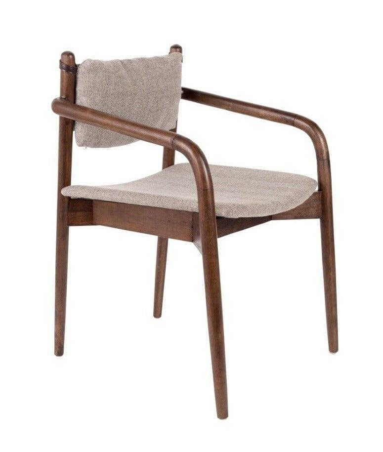 Krzesło z podłokietnikami TORRANCE beżowy Dutchbone Eye on Design