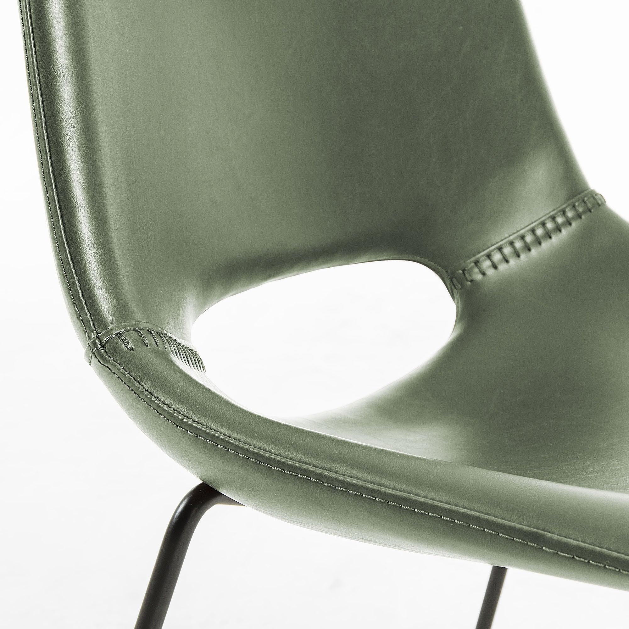 Krzesło ZAHARA zielona ekoskóra La Forma Eye on Design
