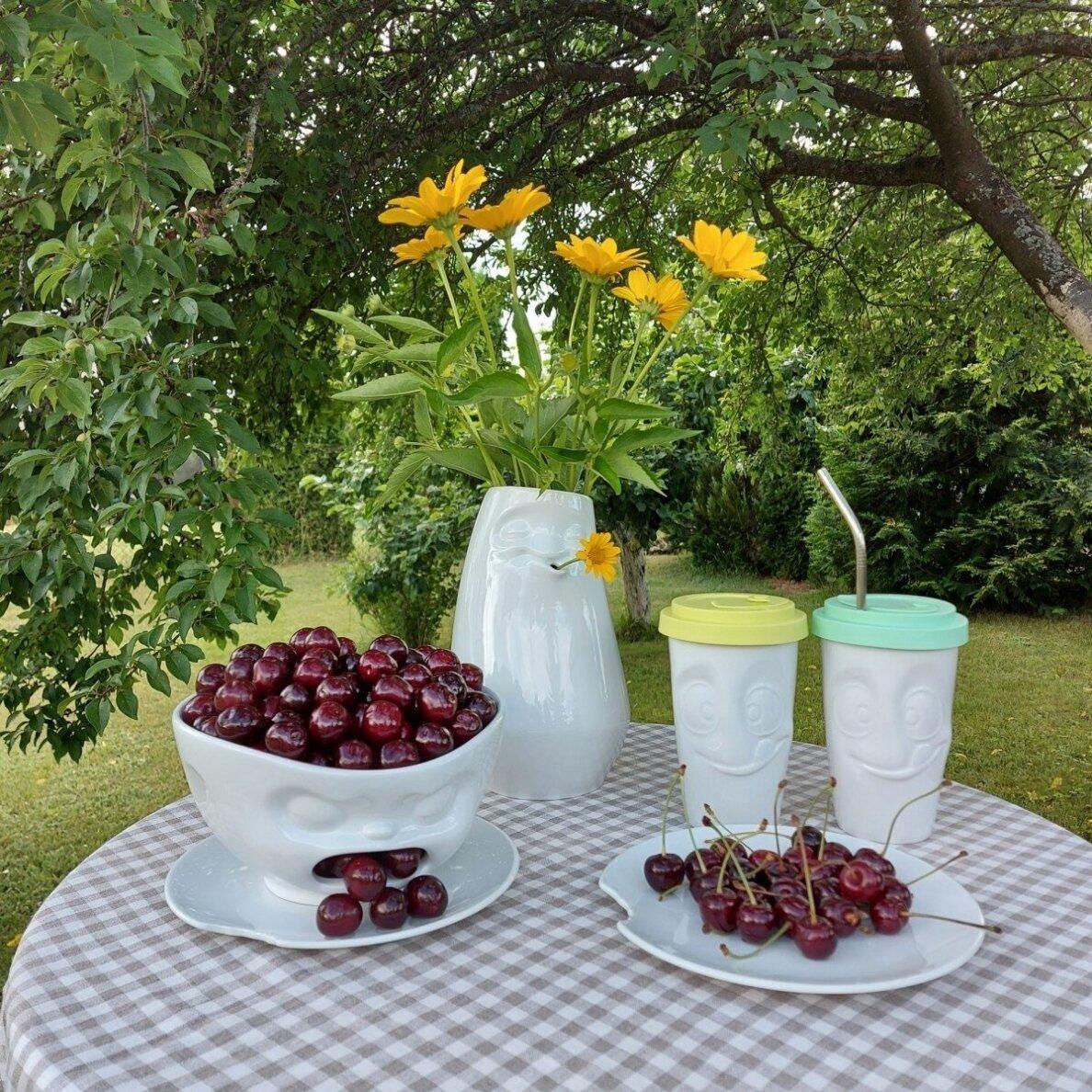 Kubek z pokrywką TASTY limonkowy 58products Eye on Design