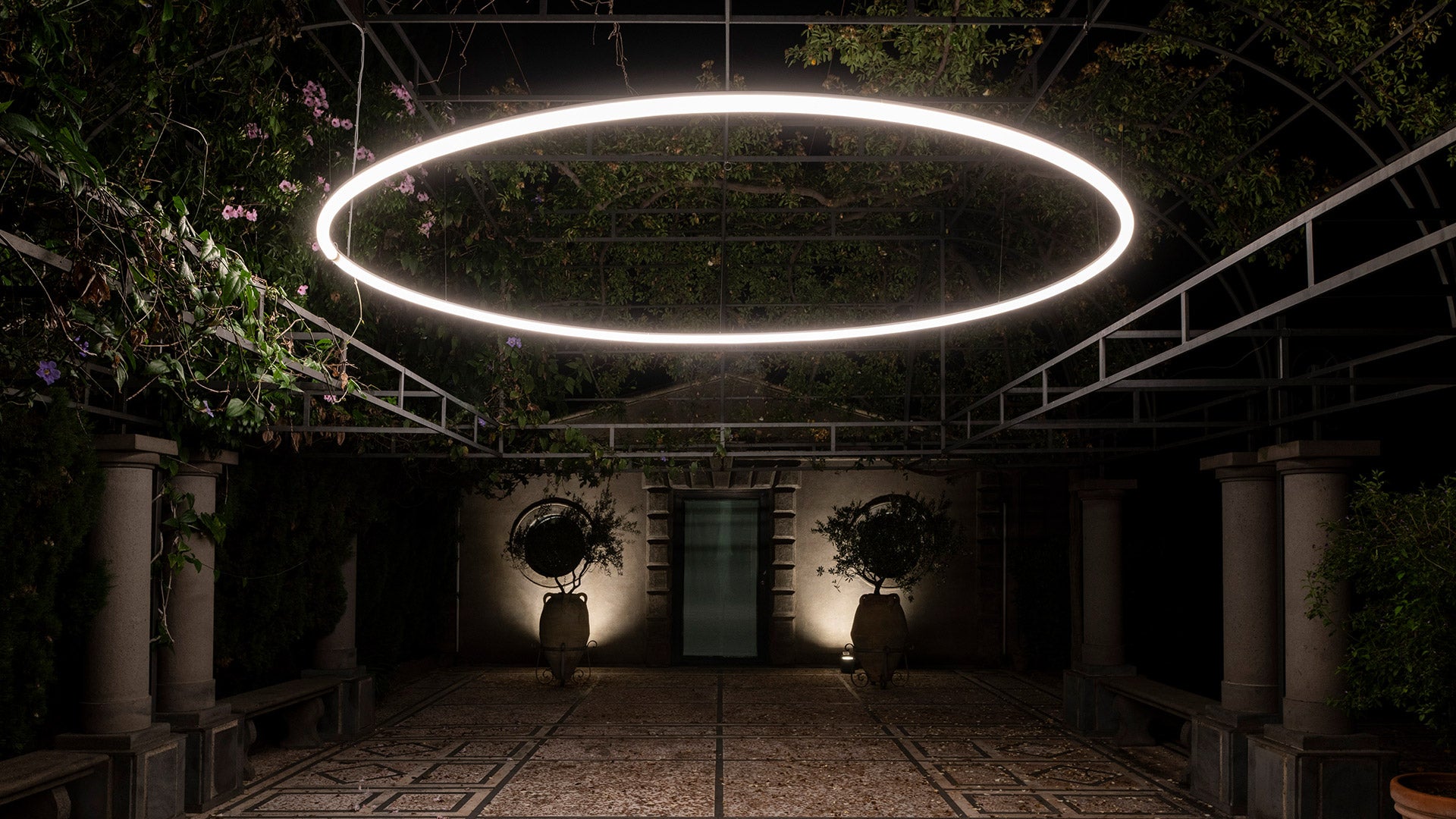 Flexible Leuchtstofflampe LA LINEA Aluminium