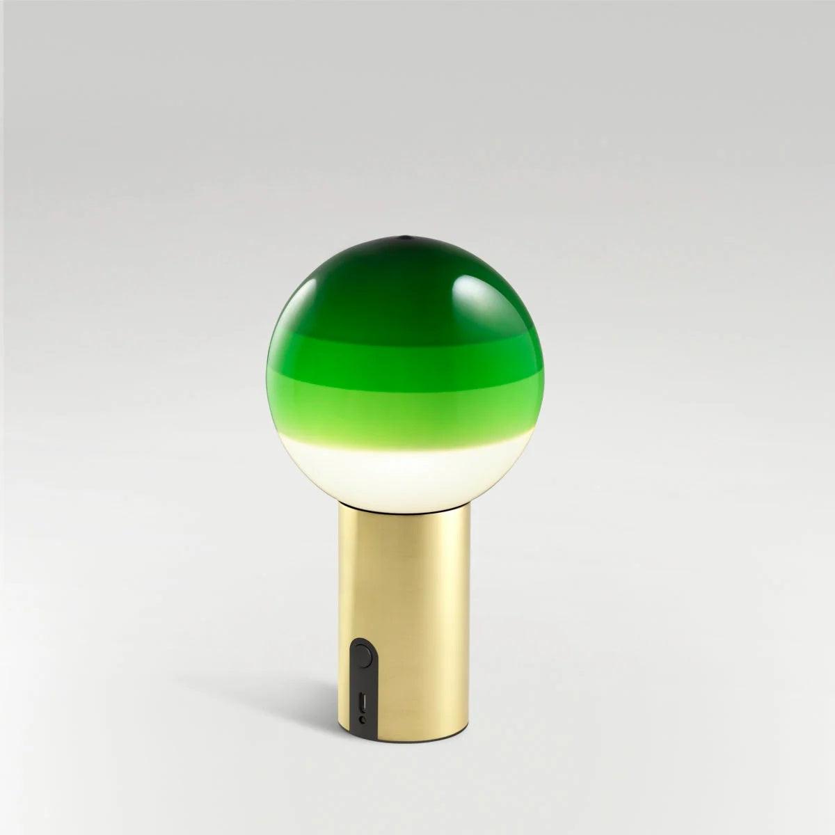 Lampa akumulatora DIPPING zielony Marset Eye on Design