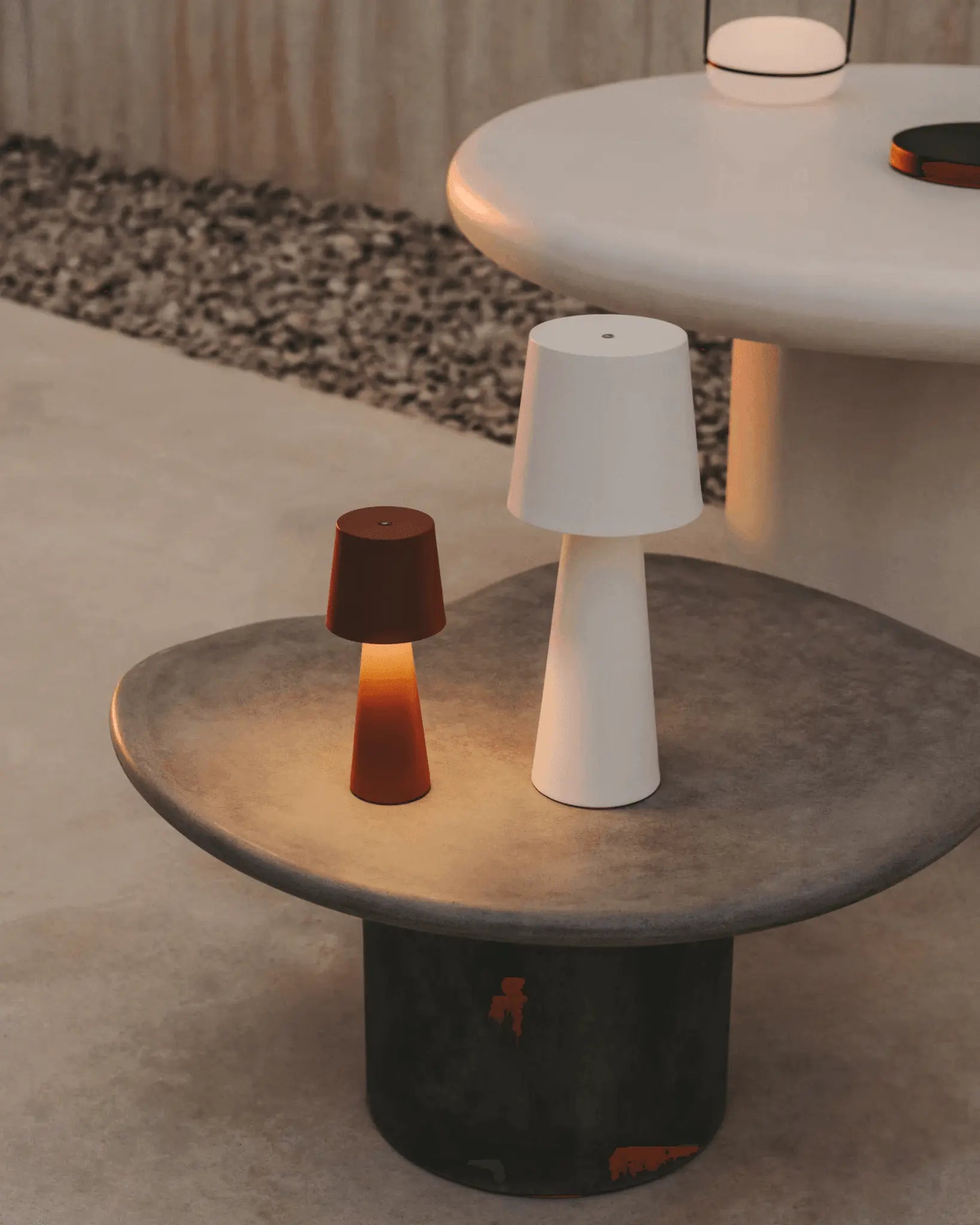 Lampa akumulatorowa zewnętrzna ARENYS biały – Kave Home