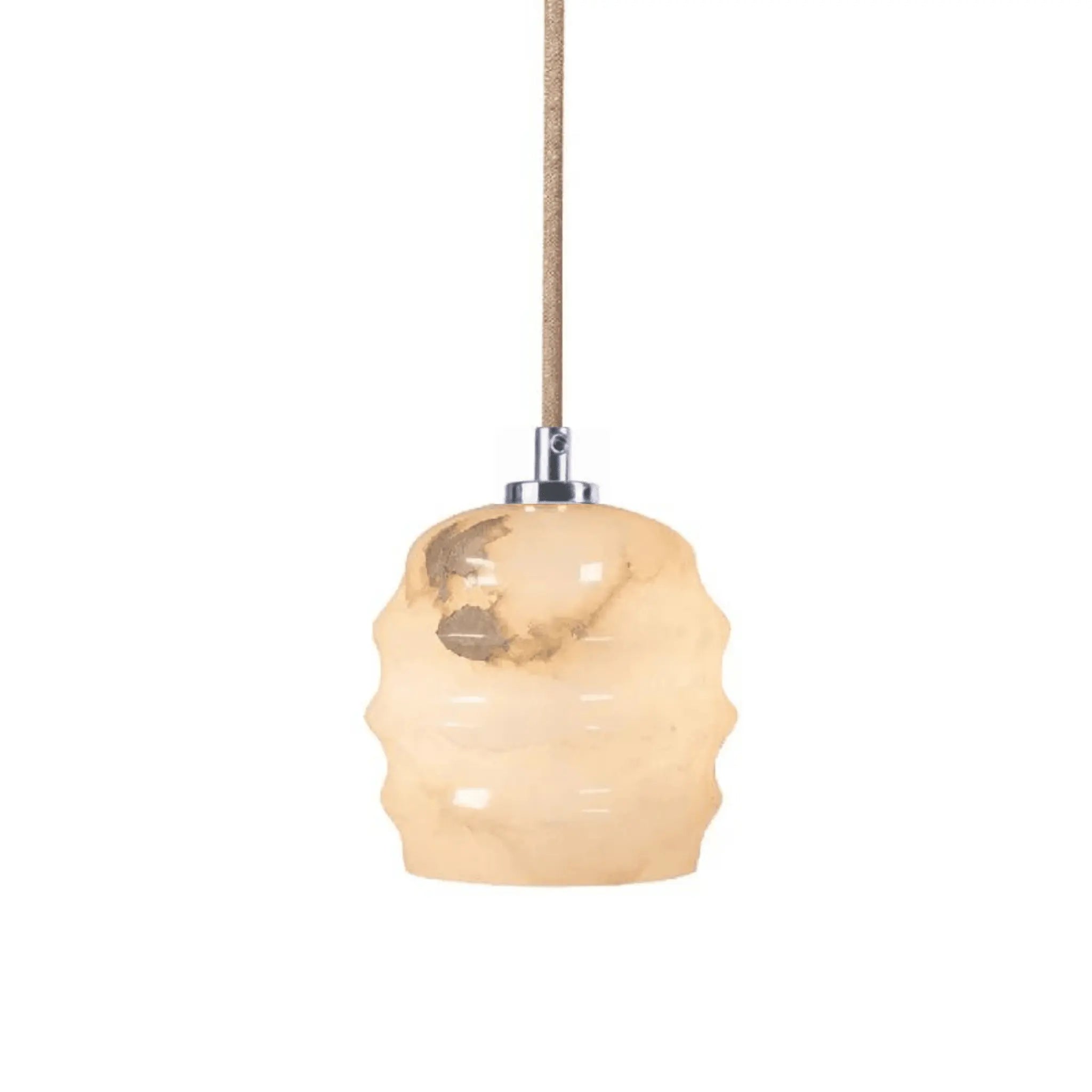 Lampa alabastrowa wisząca KALLIOPE nikiel – Embassy Interiors