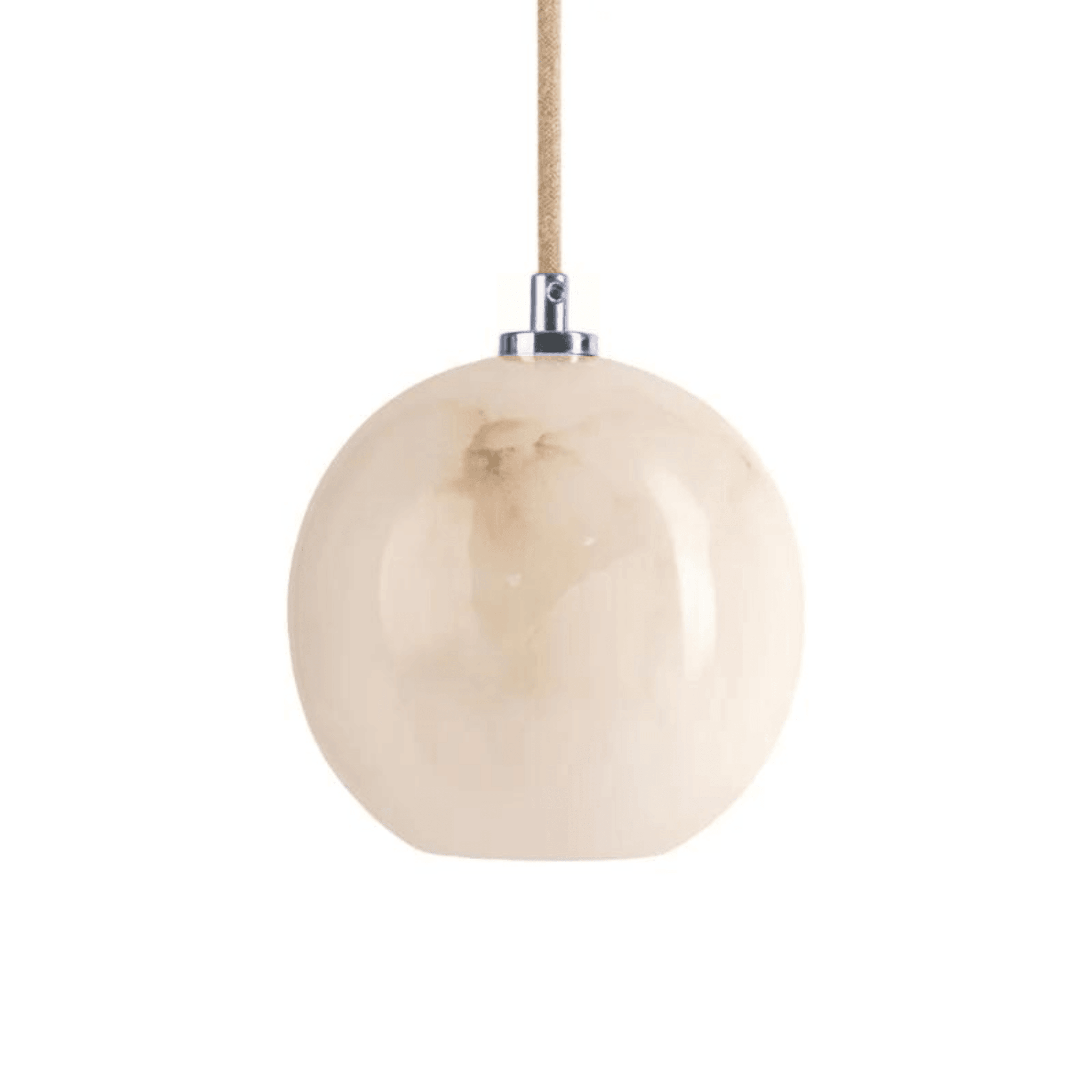 Lampa alabastrowa wisząca SELENE nikiel Embassy Interiors ze wzorem Eye on Design