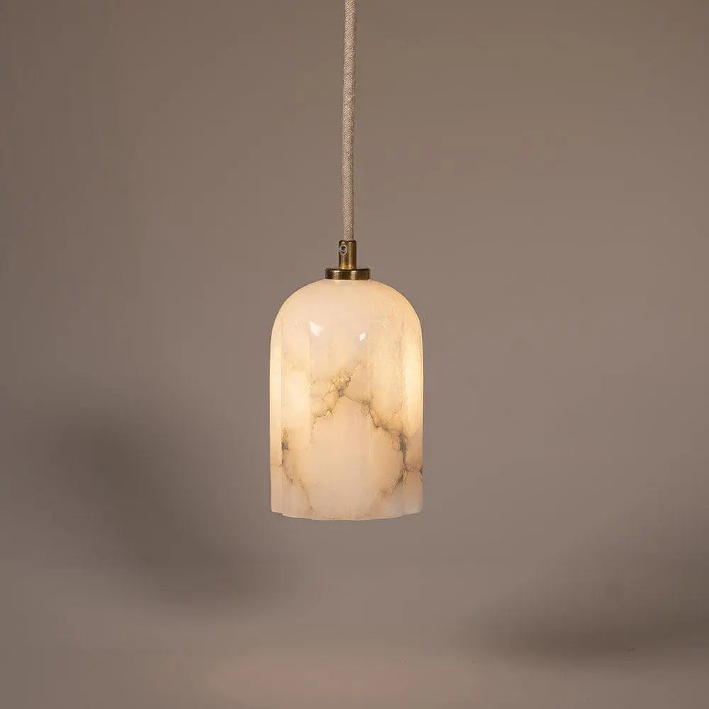 Lampa alabastrowa wisząca URANIA nikiel – Embassy Interiors
