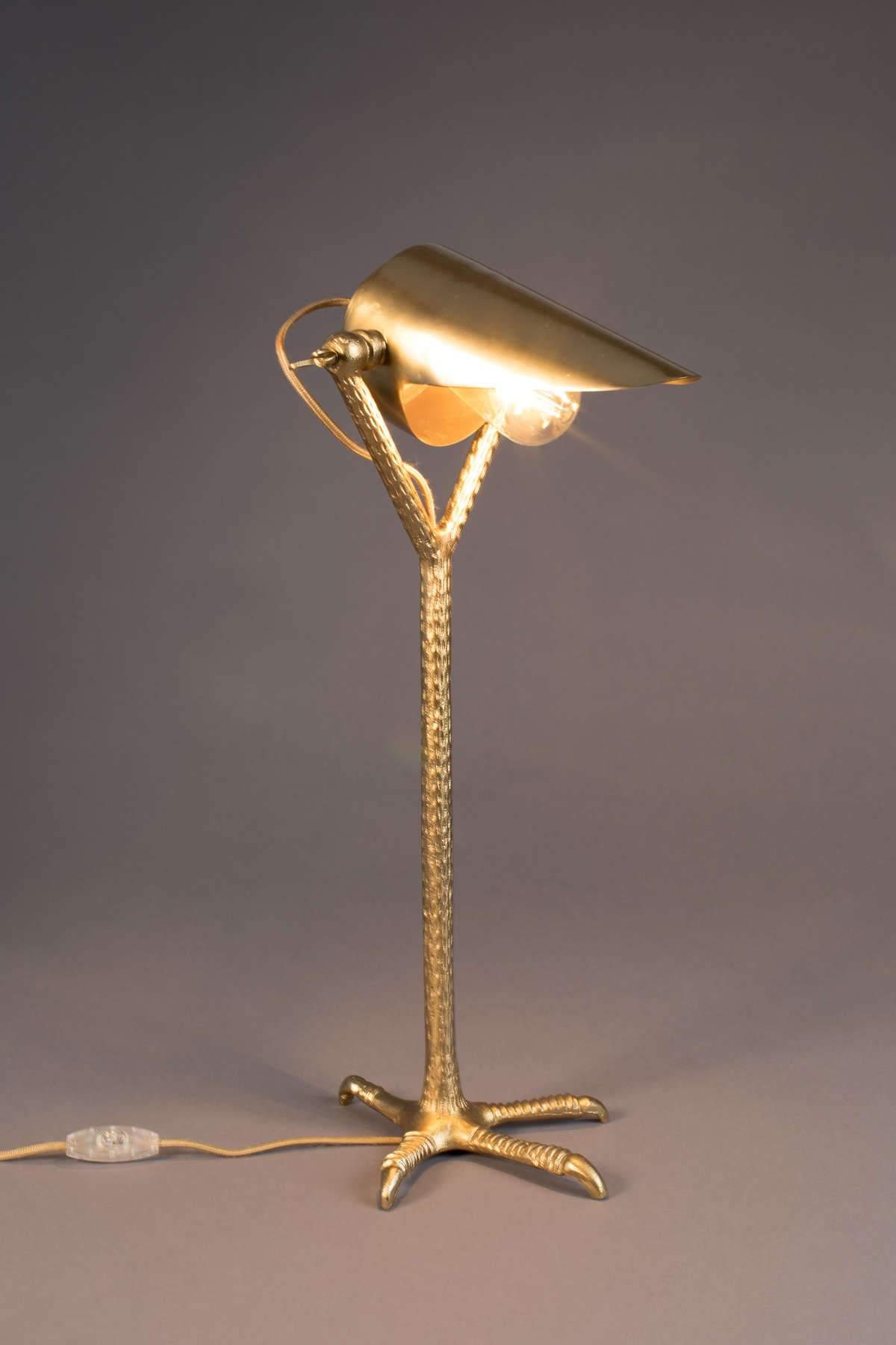 Lampa biurkowa FALCON złoty Dutchbone Eye on Design