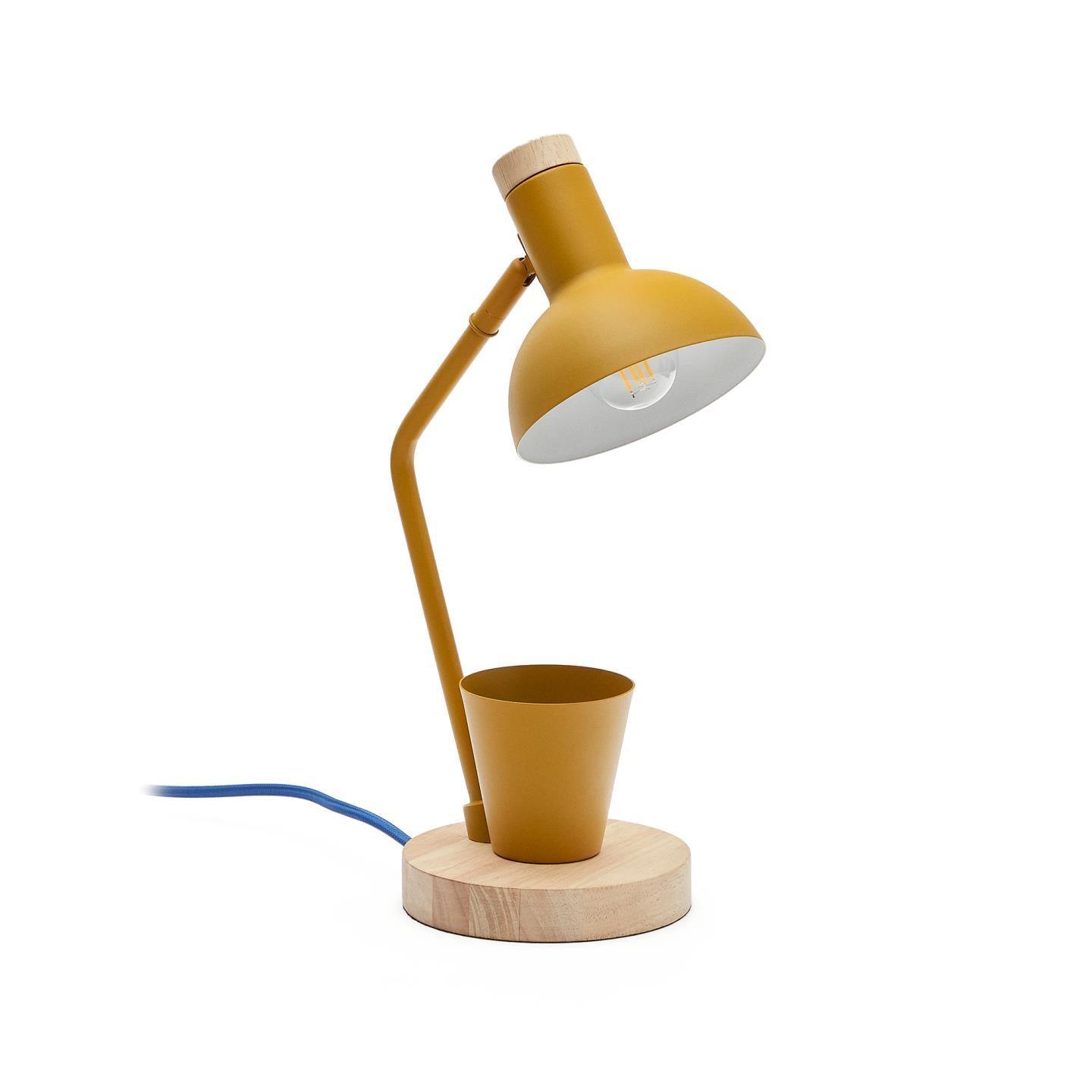 Lampa biurowa z pojemnikiem KATIA musztardowy La Forma Eye on Design