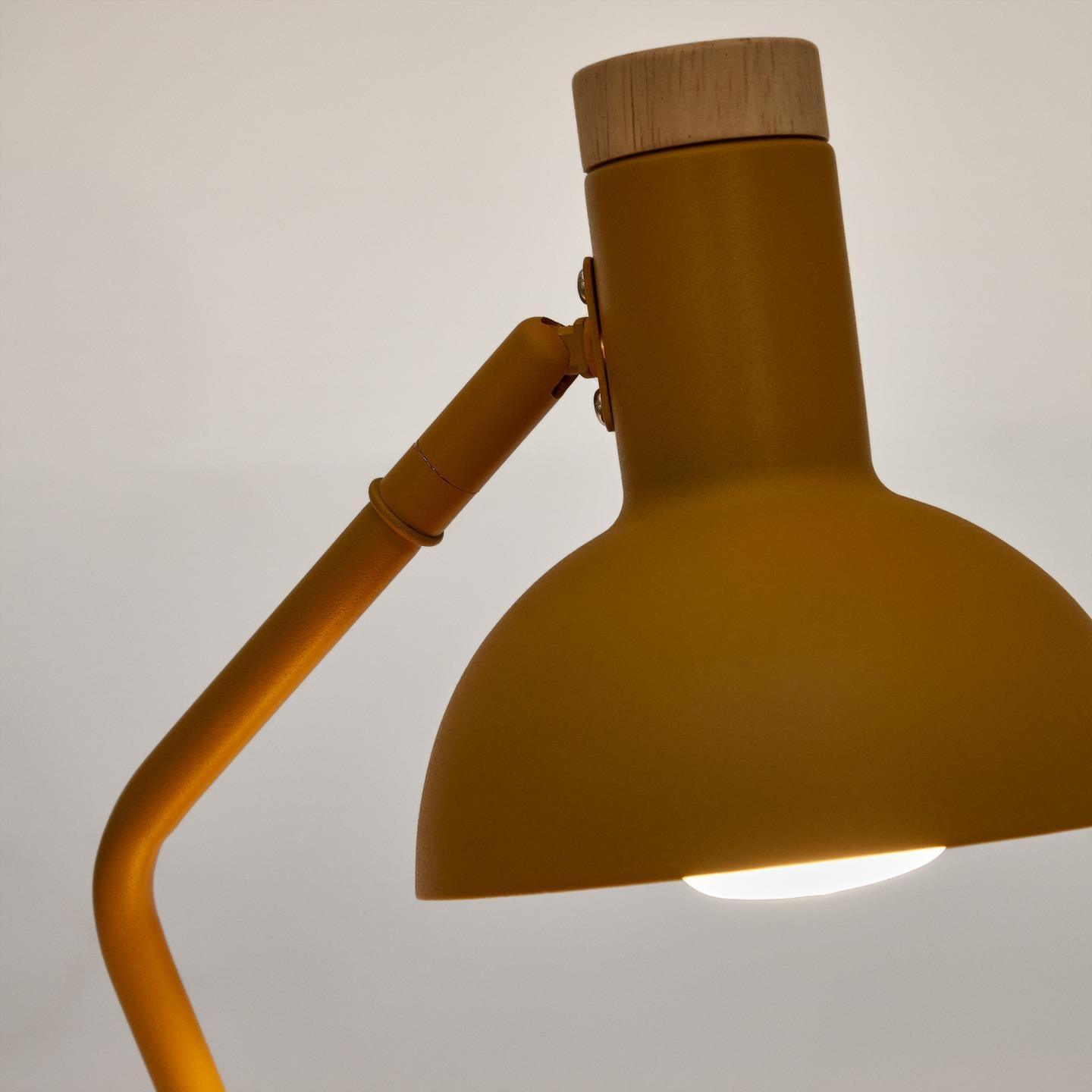 Lampa biurowa z pojemnikiem KATIA musztardowy La Forma Eye on Design