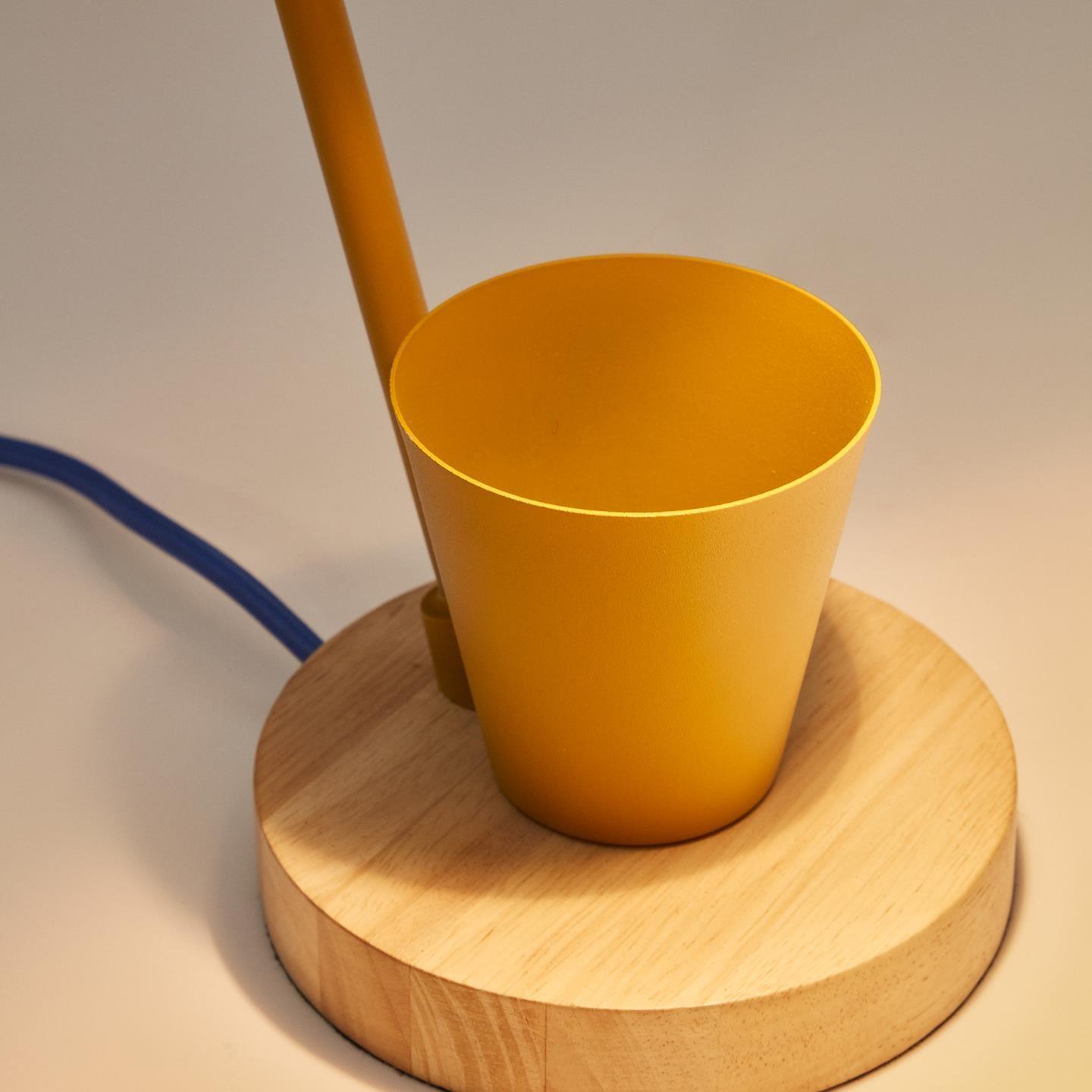 Lampa biurowa z pojemnikiem KATIA musztardowy La Forma Eye on Design