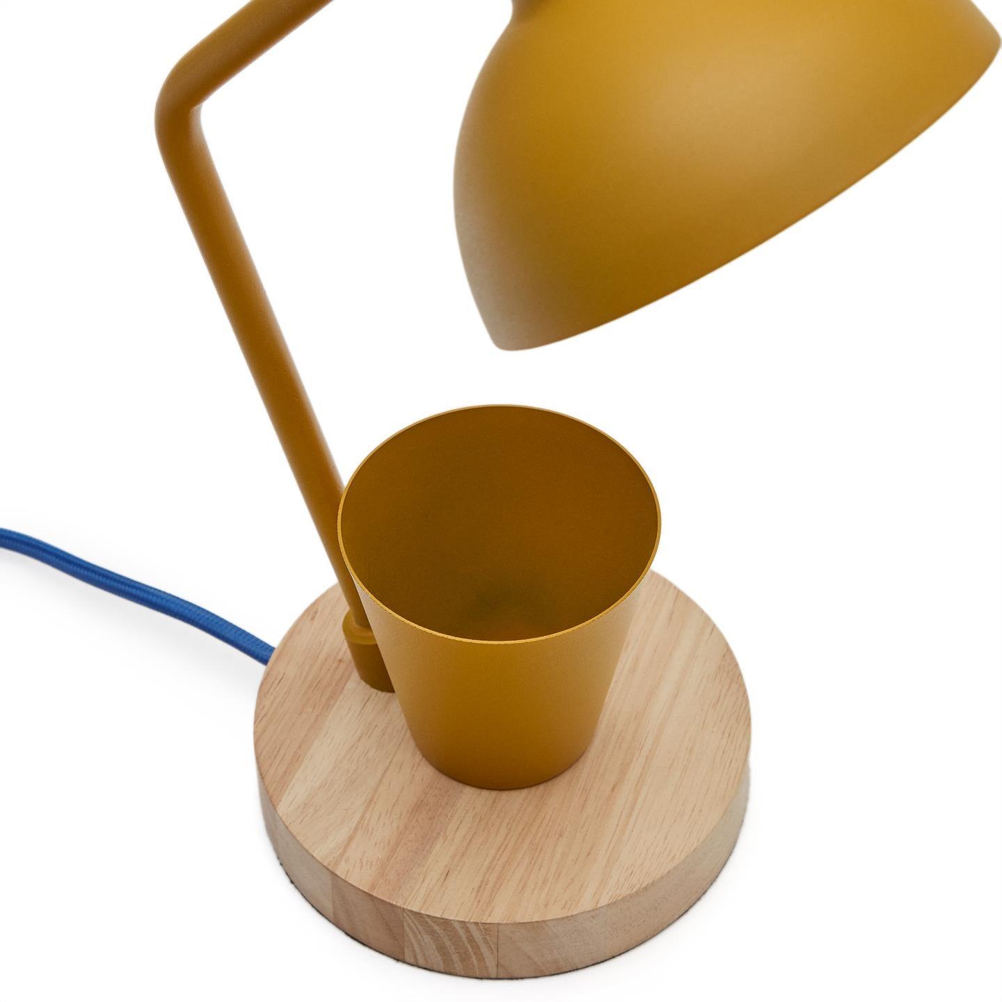 Lampa biurowa z pojemnikiem KATIA musztardowy La Forma Eye on Design