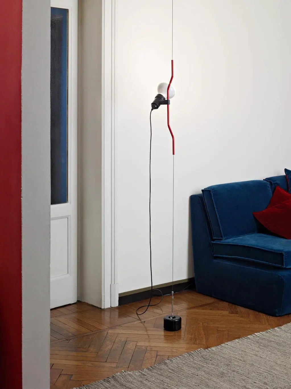 Lampa PARENTESI czerwony – Flos