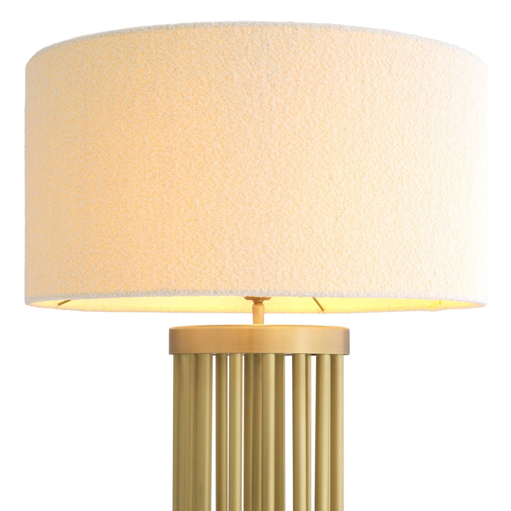 Lampa podłogowa CONDO mosiężny z białym kloszem Eichholtz Eye on Design