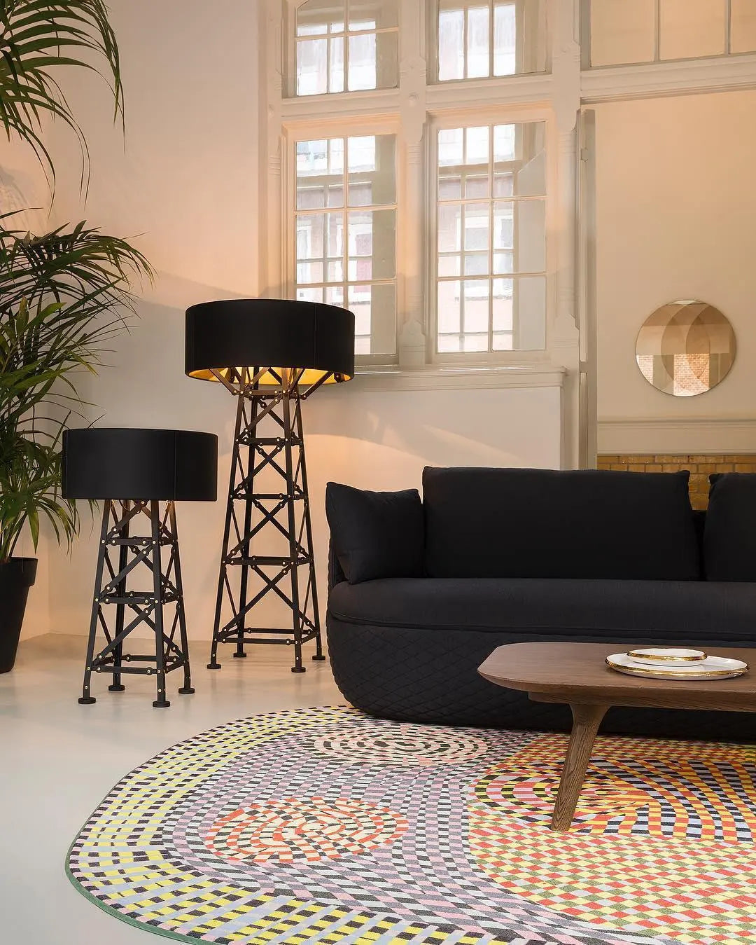 Lampa podłogowa CONSTRUCTION czarny – Moooi