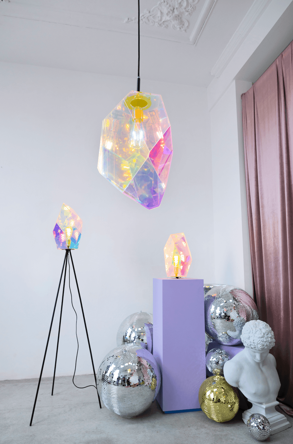 Lampa podłogowa DIAMOND DEAR akryl Bold Monkey Eye on Design