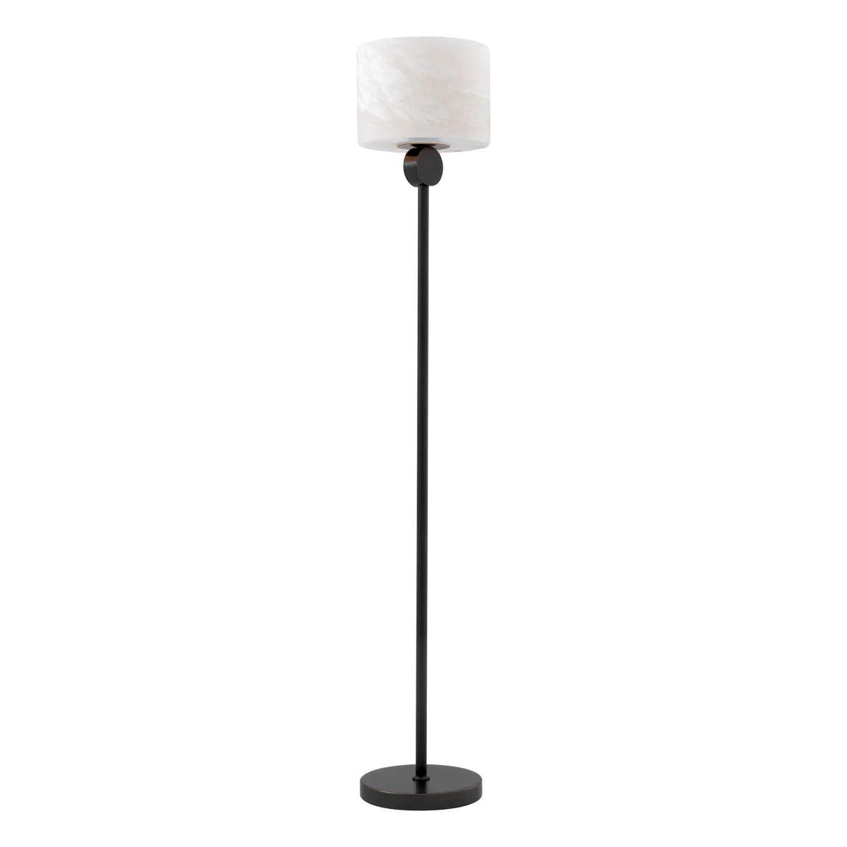 Lampa podłogowa ETRUSCAN biały z czarną podstawą Eichholtz Eye on Design