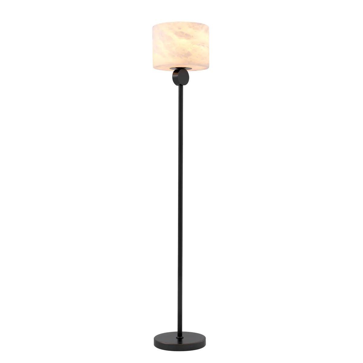 Lampa podłogowa ETRUSCAN biały z czarną podstawą Eichholtz Eye on Design