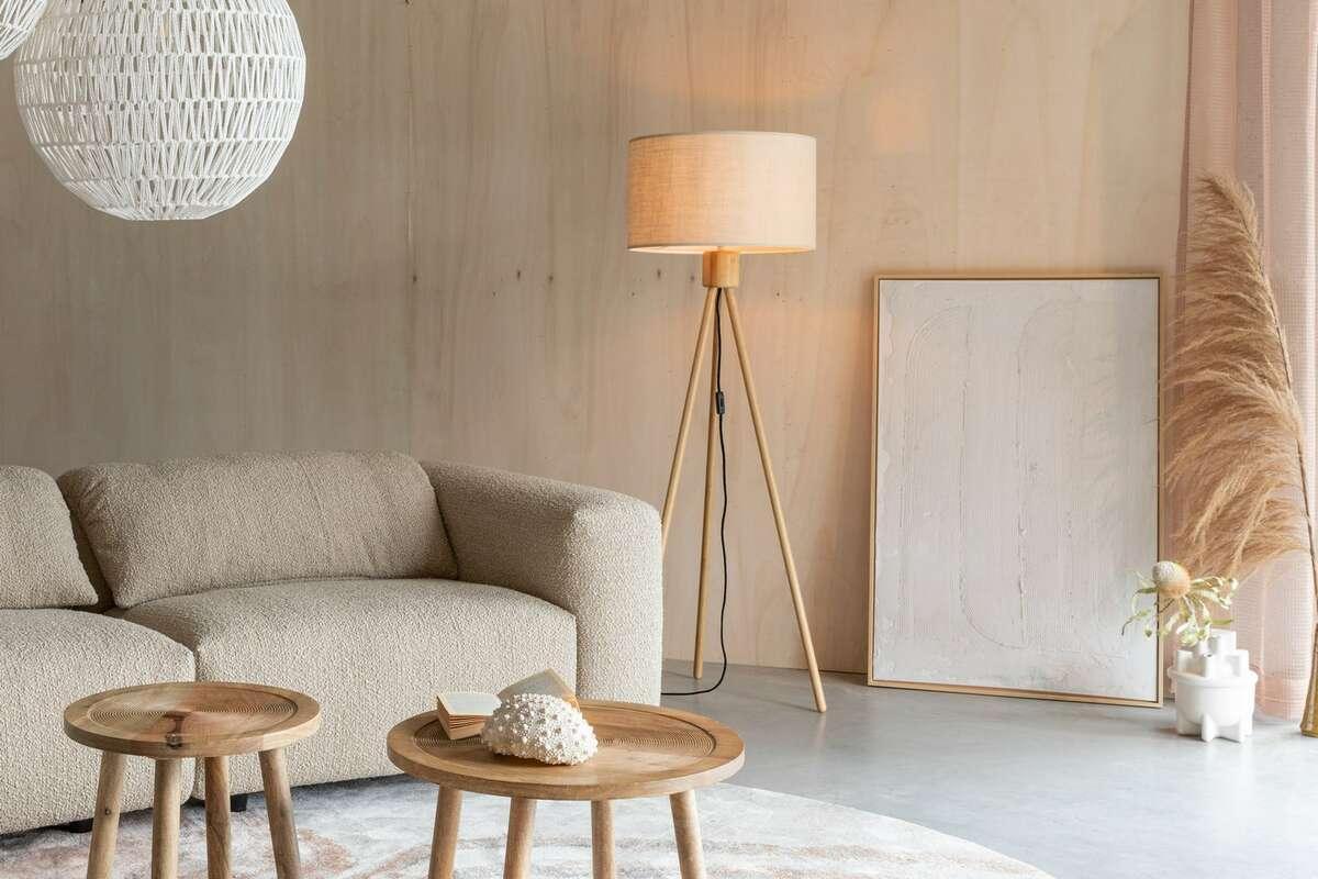 Lampa podłogowa FAN bambus Zuiver Eye on Design