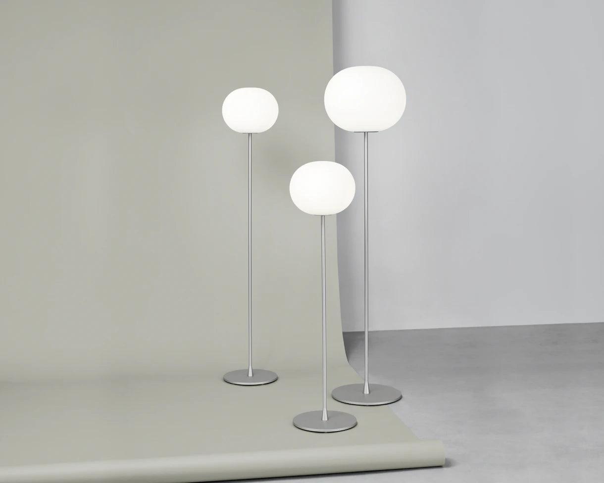 Lampa podłogowa GLO-BALL srebrny Flos Eye on Design