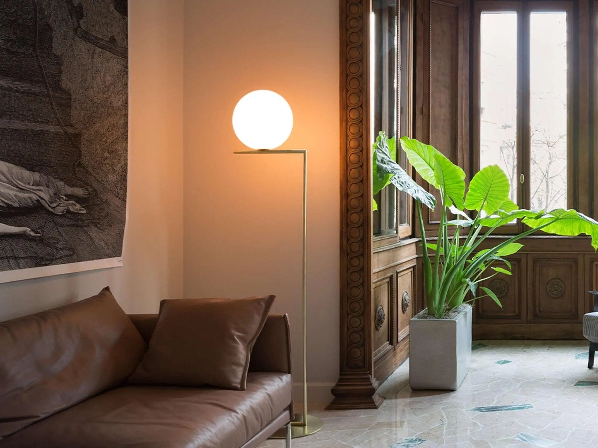 Lampa podłogowa IC LIGHTS mosiężny – Flos