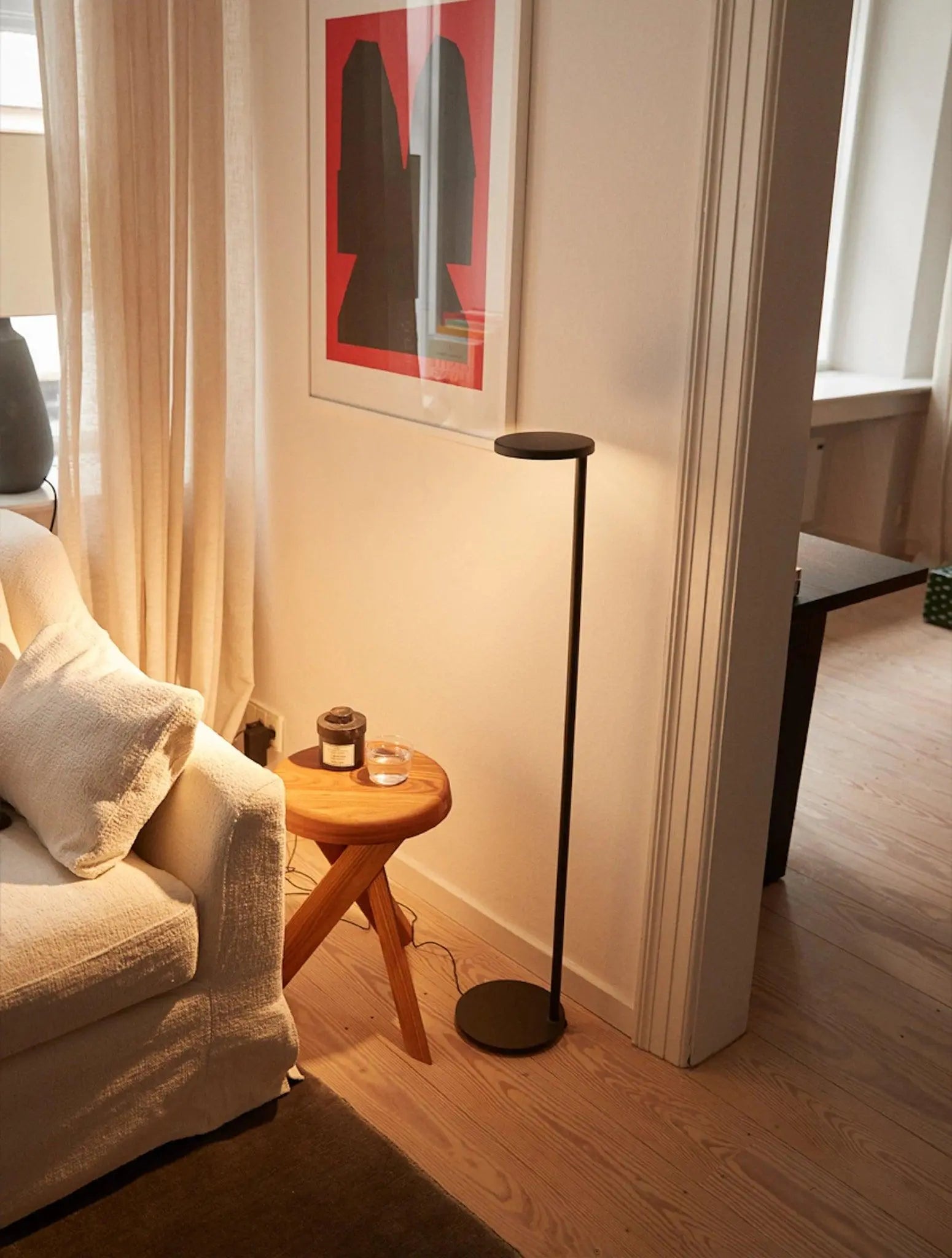 Lampa podłogowa OBLIQUE brązowy matowy – Flos