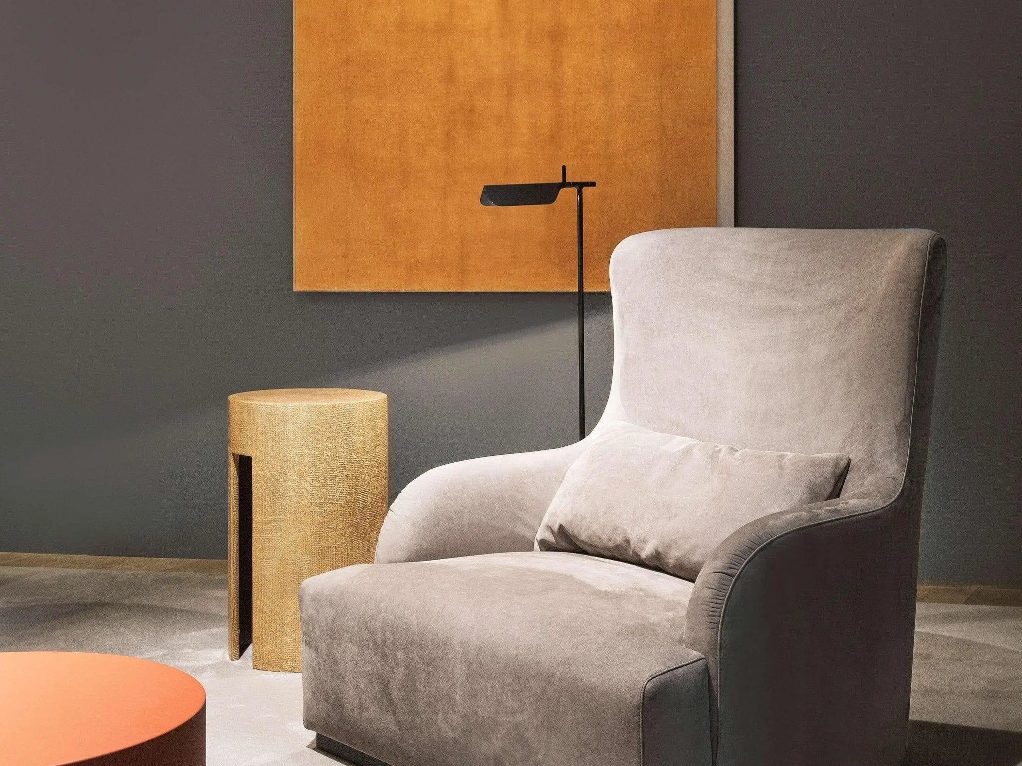 Lampa podłogowa TAB niebieski matowy – Flos