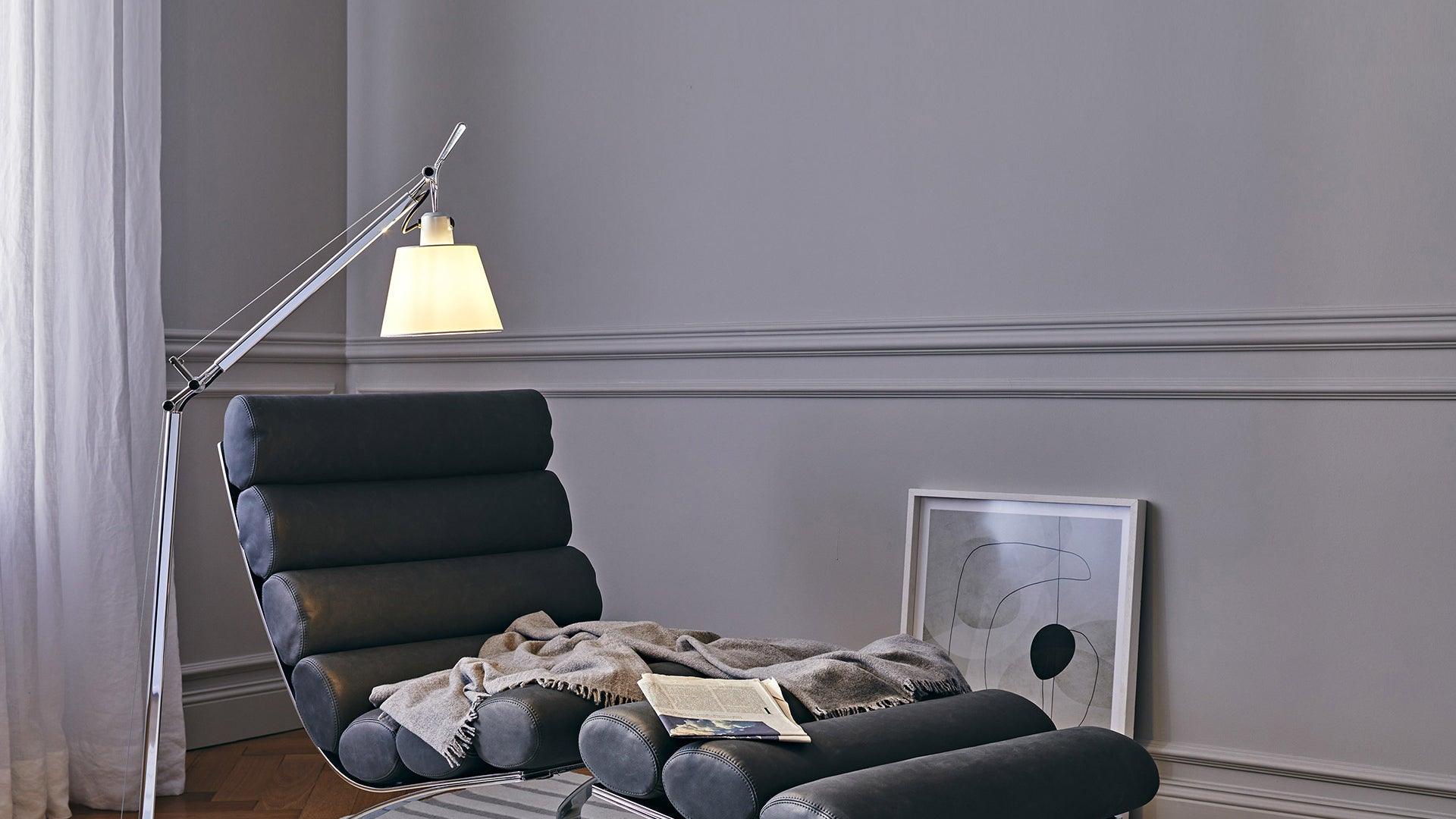Lampa podłogowa TOLOMEO BASCULANTE beżowy Artemide Eye on Design