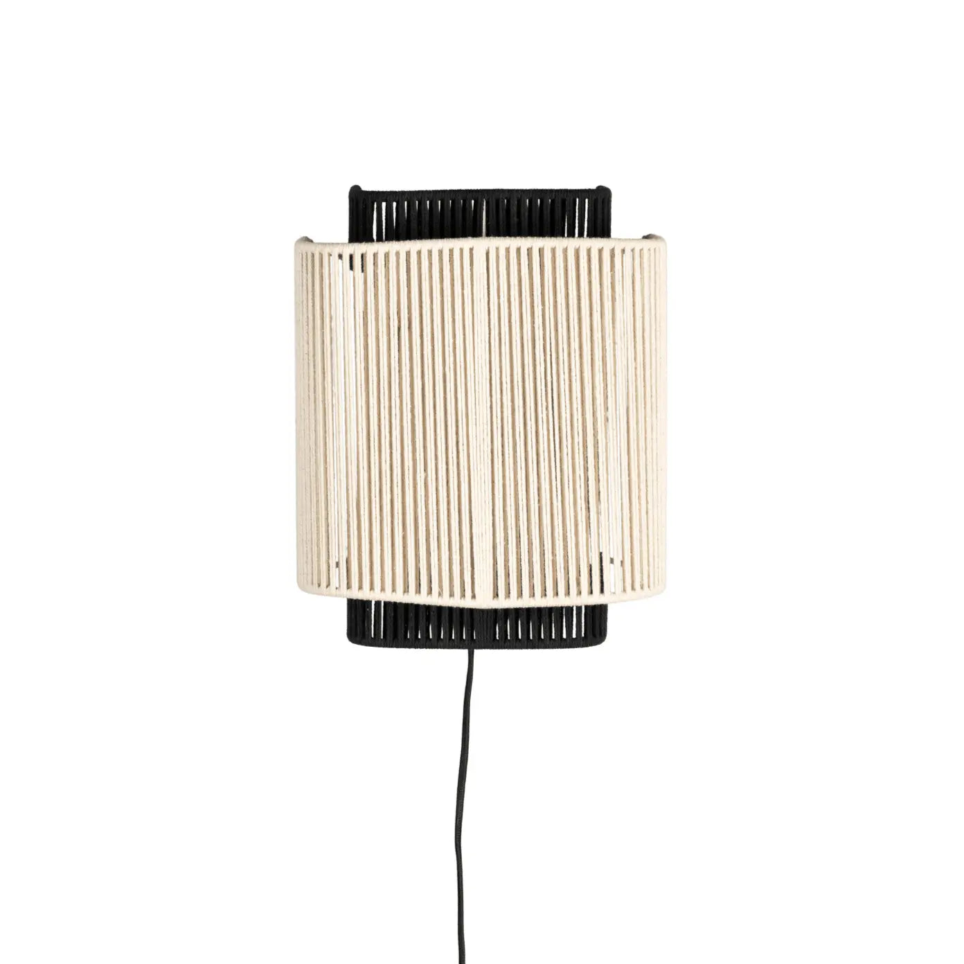Lampa ścienna ELON beżowy z czarnym – Dutchbone
