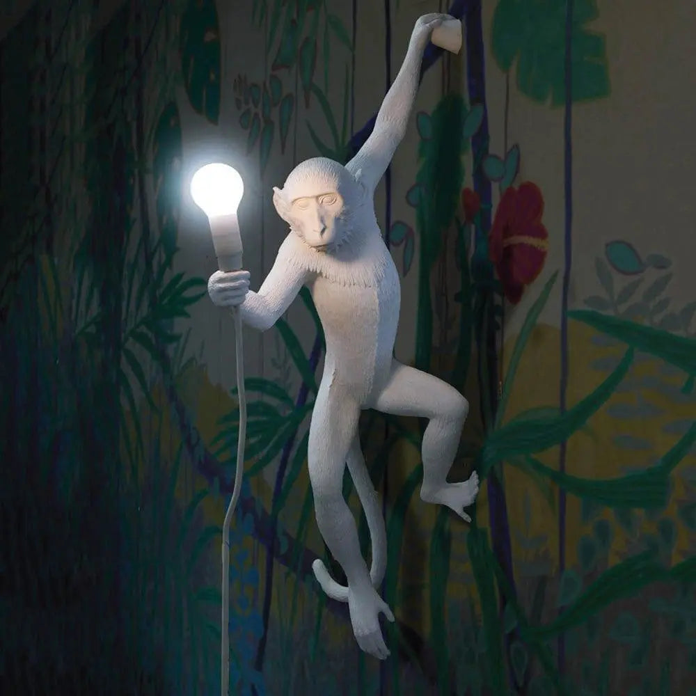 Lampa ścienna MONKEY HANGING - RIGHT biały Seletti Eye on Design