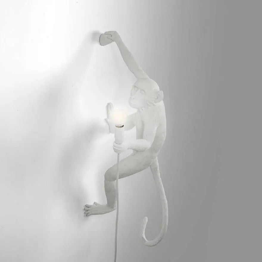 Lampa ścienna MONKEY HANGING - RIGHT biały Seletti Eye on Design