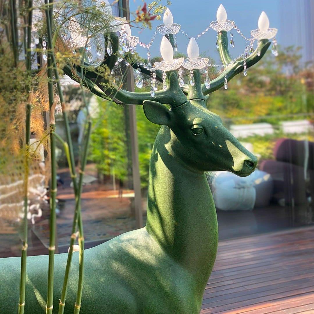 Lampa SHERWOOD zielony Qeeboo Eye on Design