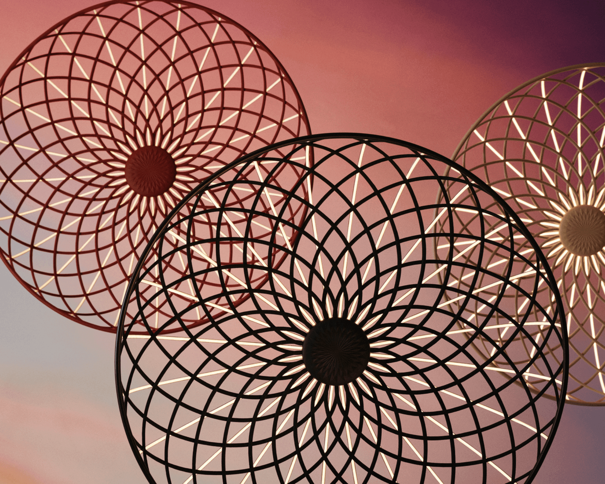 Lampa SKYNEST migdałowy Flos Eye on Design