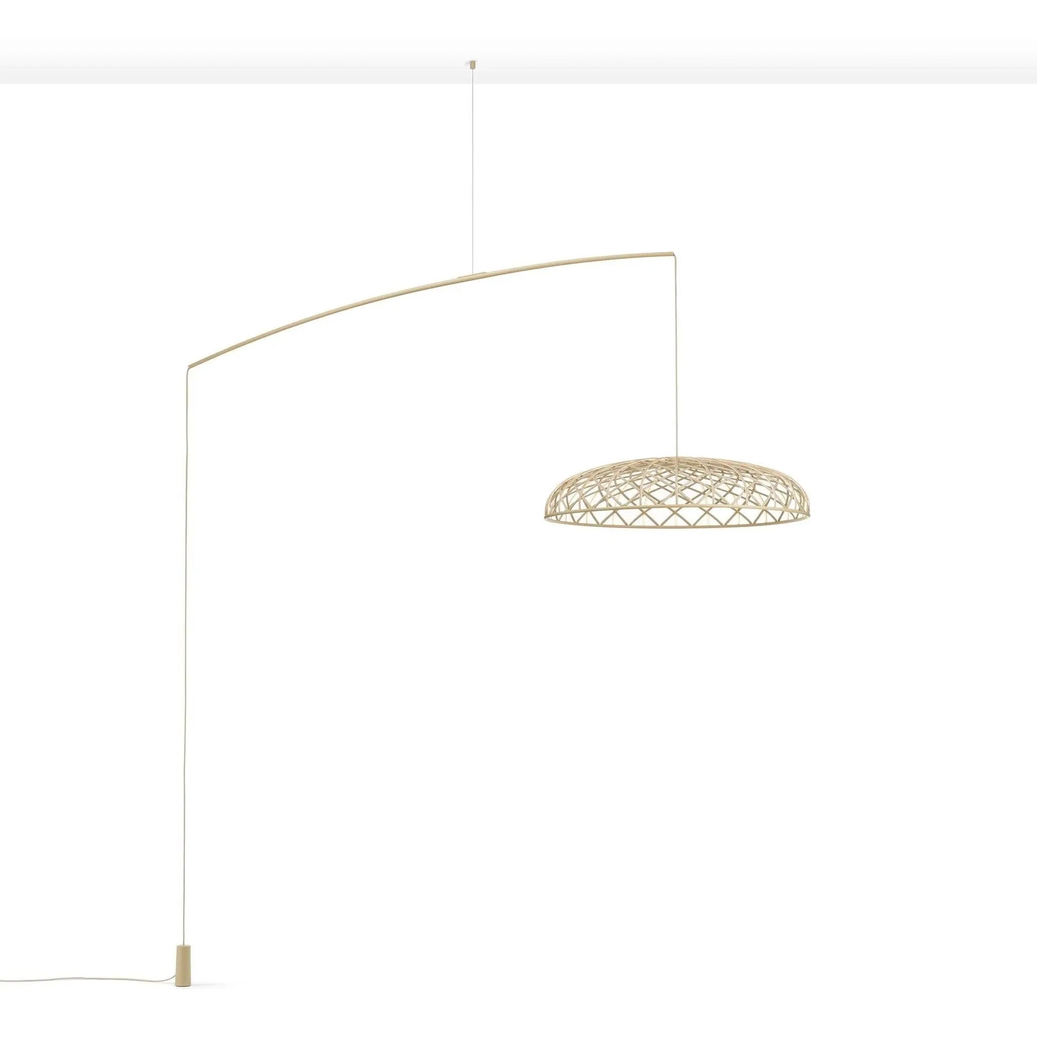 Lampa podłogowa podwieszana na wysięgniku SKYNEST migdałowy – Flos
