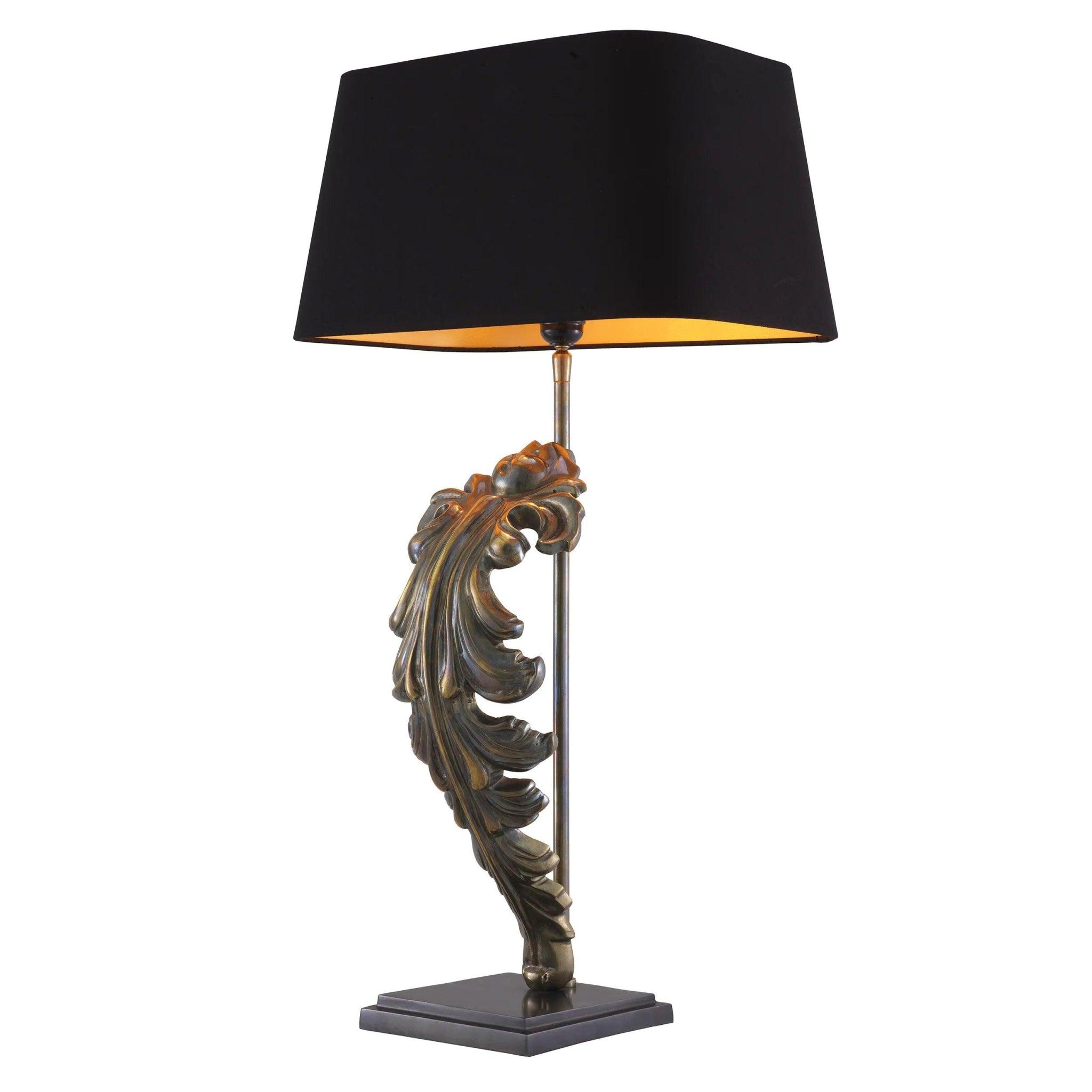 Lampa stołowa BEAU SITE postarzany mosiądz Eichholtz Eye on Design