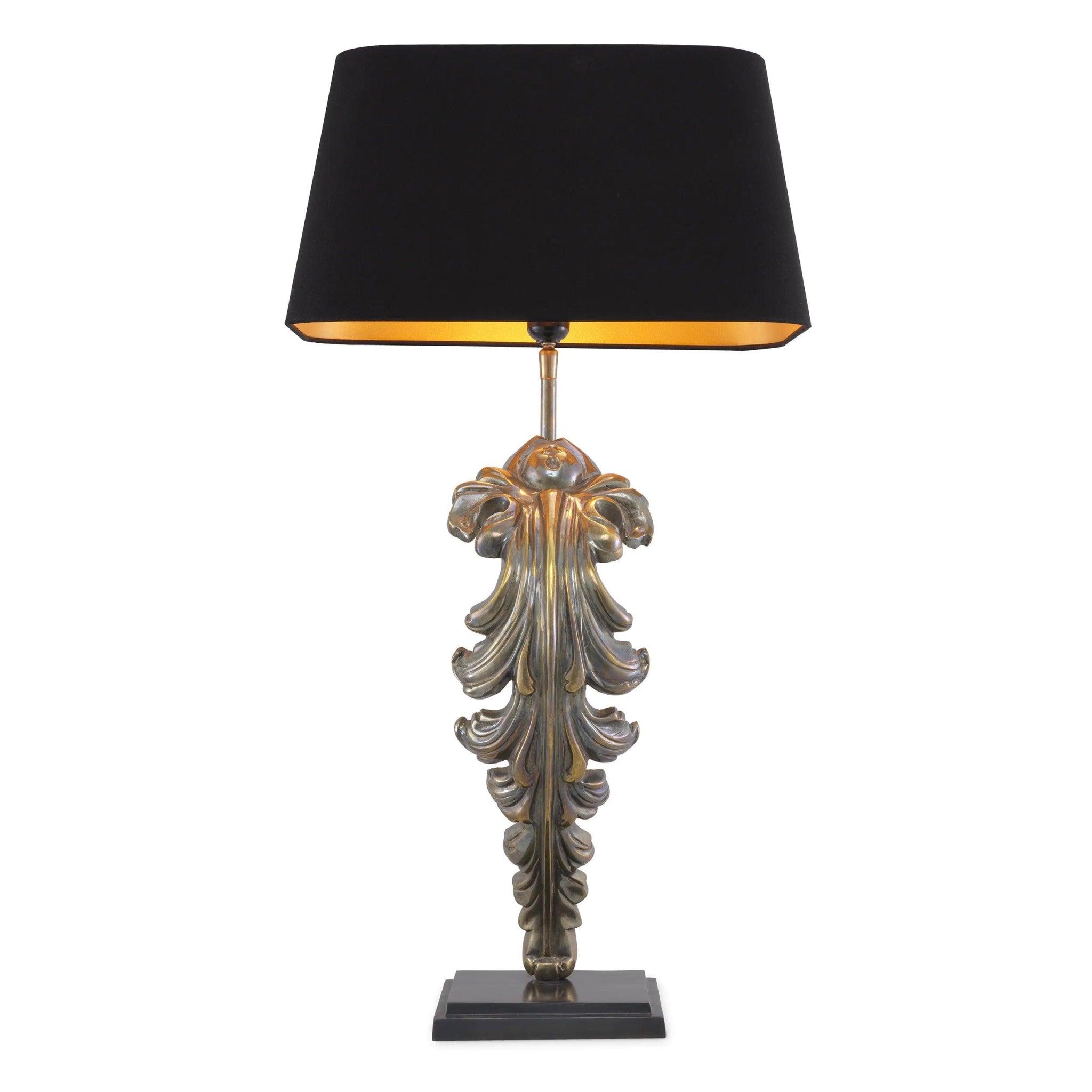 Lampa stołowa BEAU SITE postarzany mosiądz Eichholtz Eye on Design