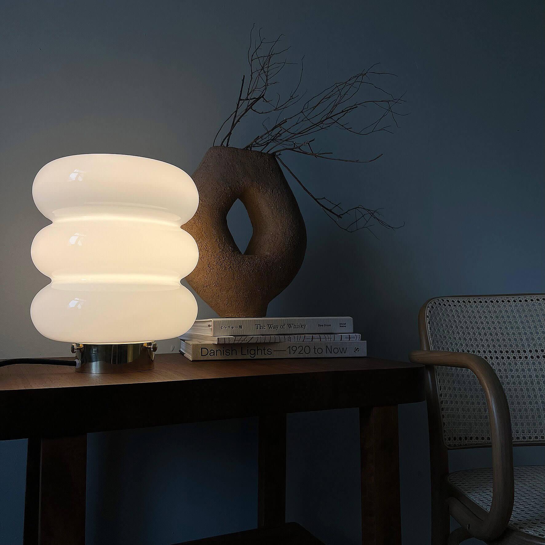 Lampa stołowa BIBE nikiel Embassy Interiors Eye on Design