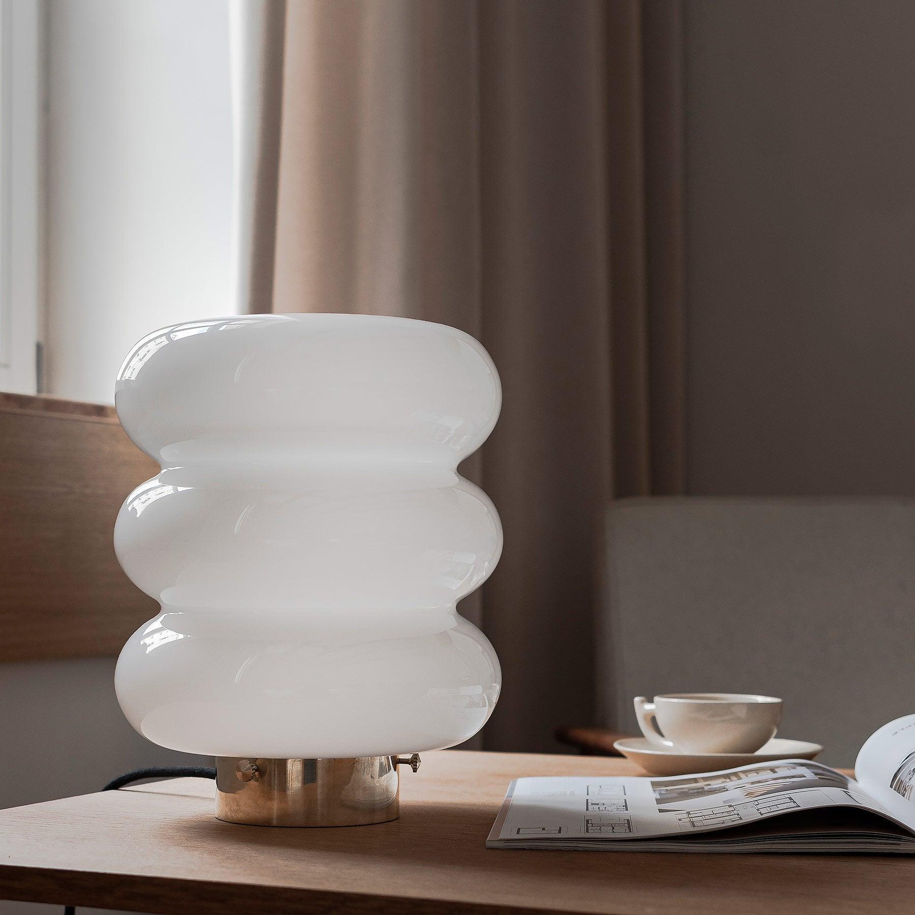Lampa stołowa BIBE nikiel Embassy Interiors Eye on Design