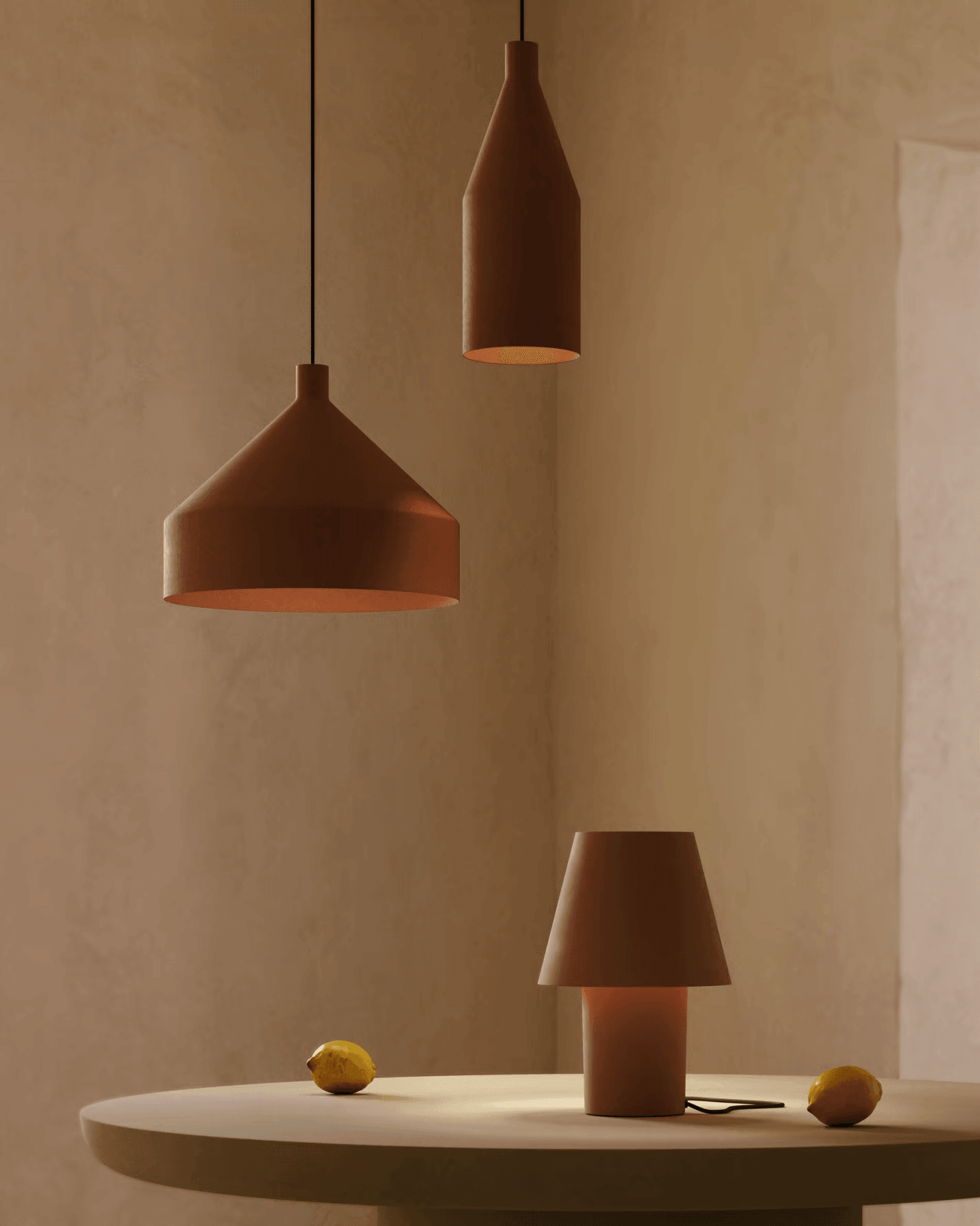 Lampa stołowa CANAPOST terakotowy La Forma Eye on Design