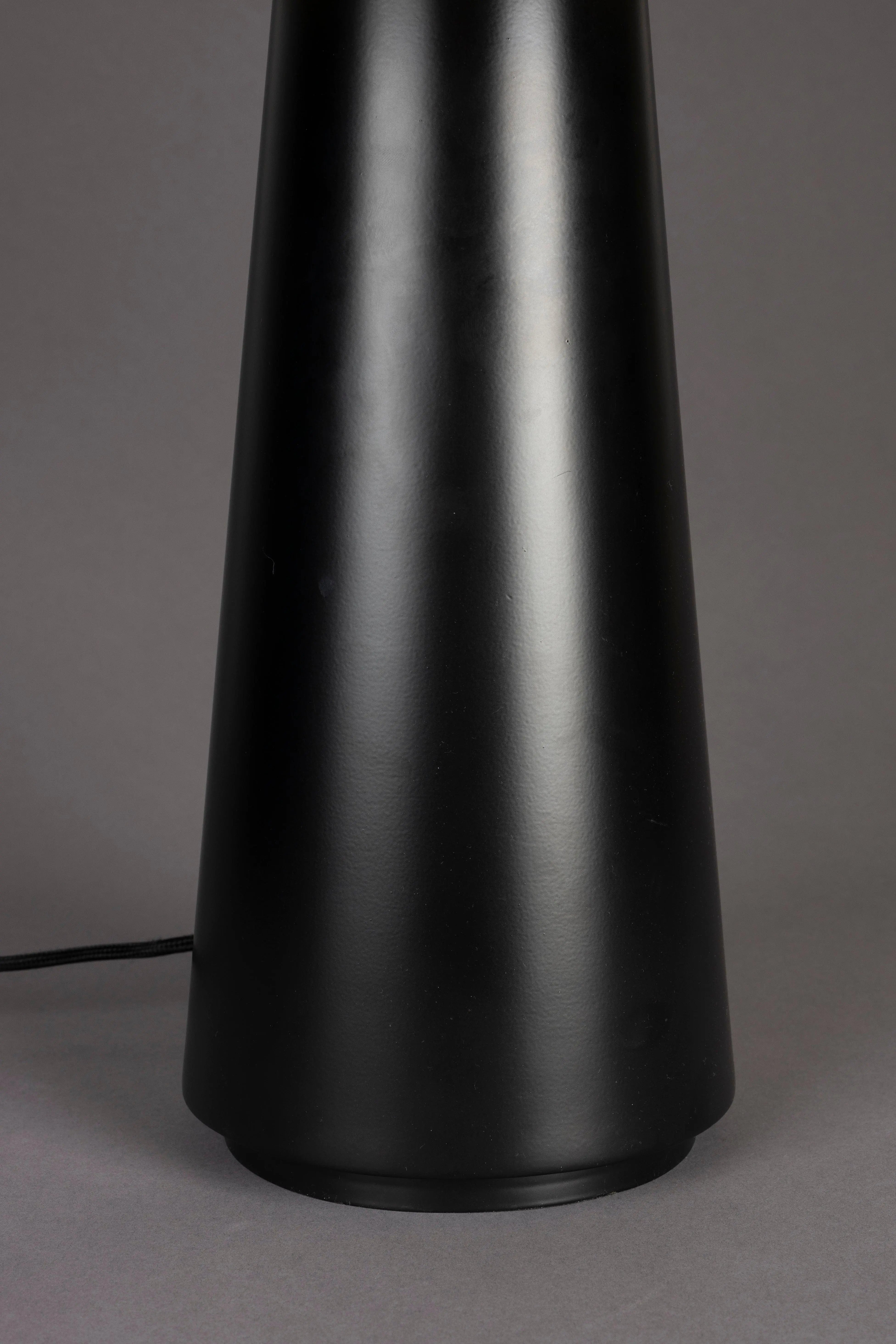 Lampa stołowa ELON beżowy z czarną podstawą – Dutchbone