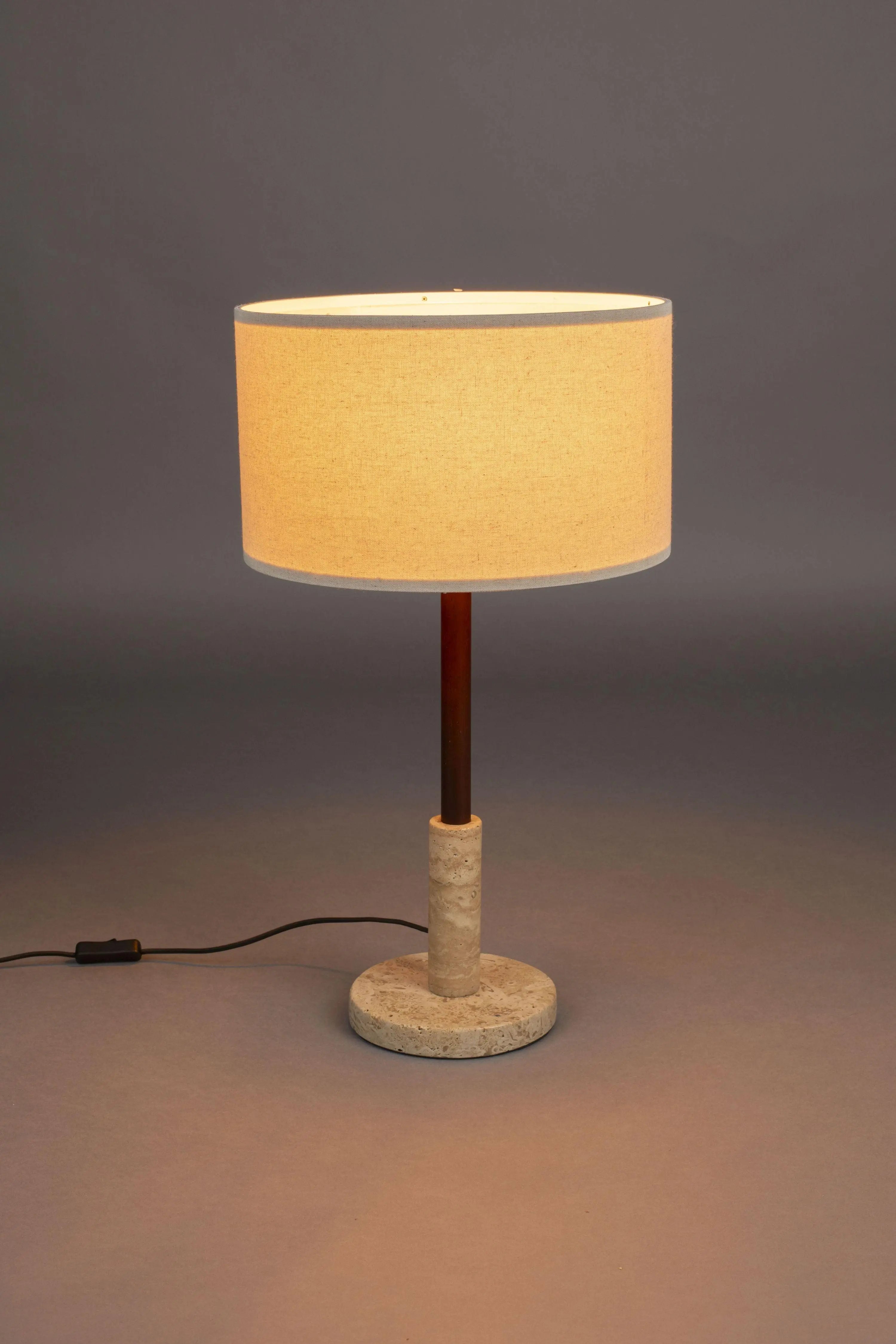 Lampa stołowa JACKON trawertyn – Dutchbone