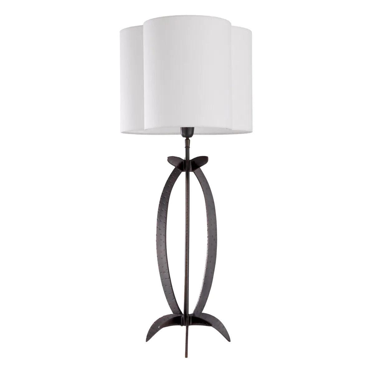 Lampa stołowa LUCIANO czarny z białym kloszem Eichholtz Eye on Design
